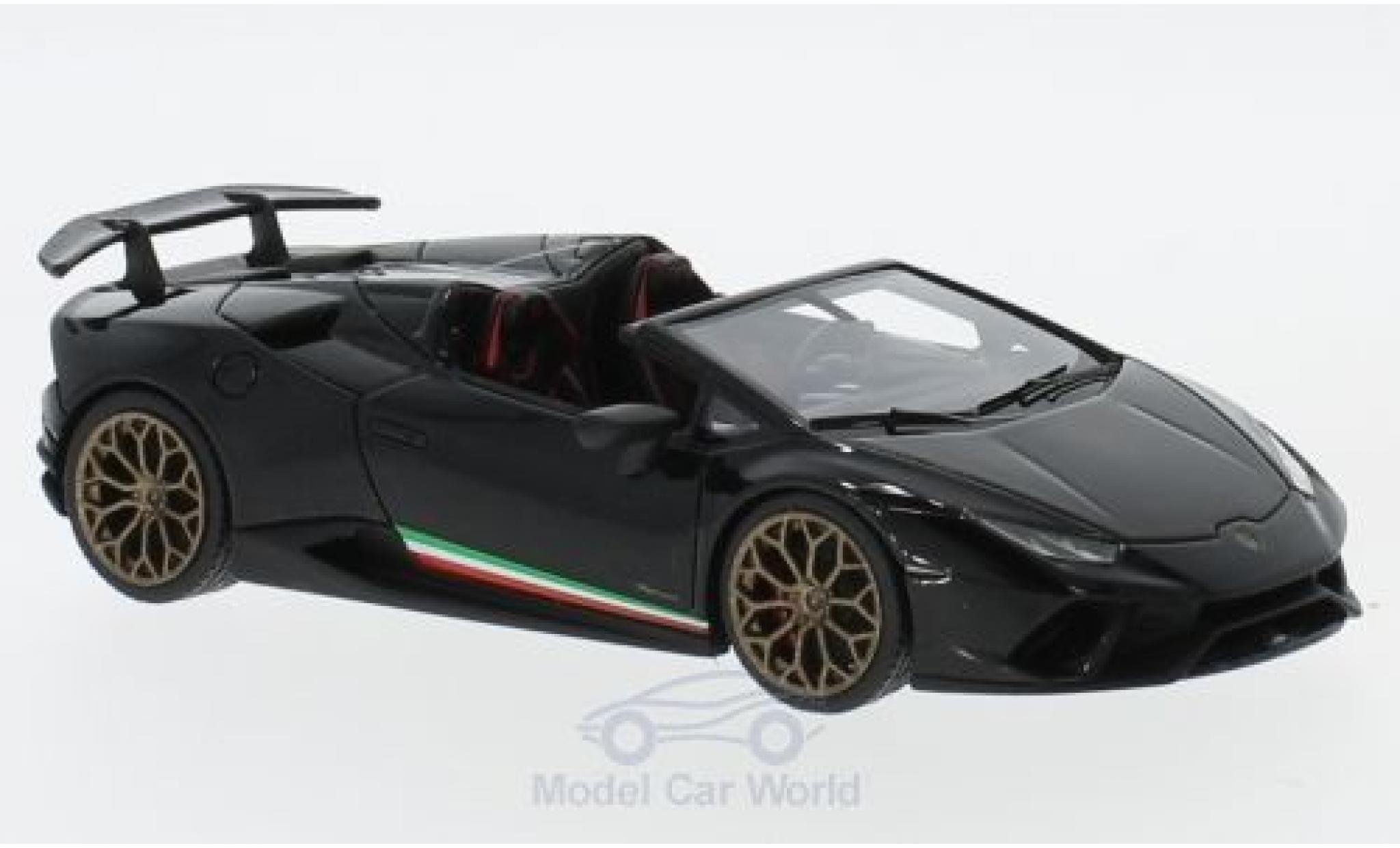 Lamborghini Huracan 1/43 Look Smart Performante Spyder metallic black diecast model cars