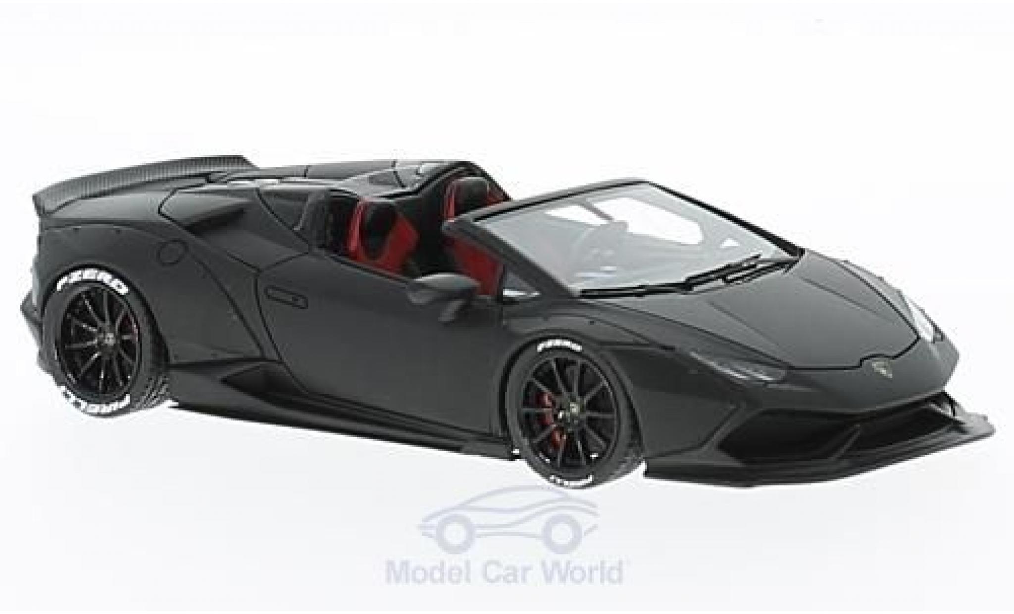 Lamborghini Huracan 1/43 Look Smart Spyder matt-black Aftermarket diecast model cars