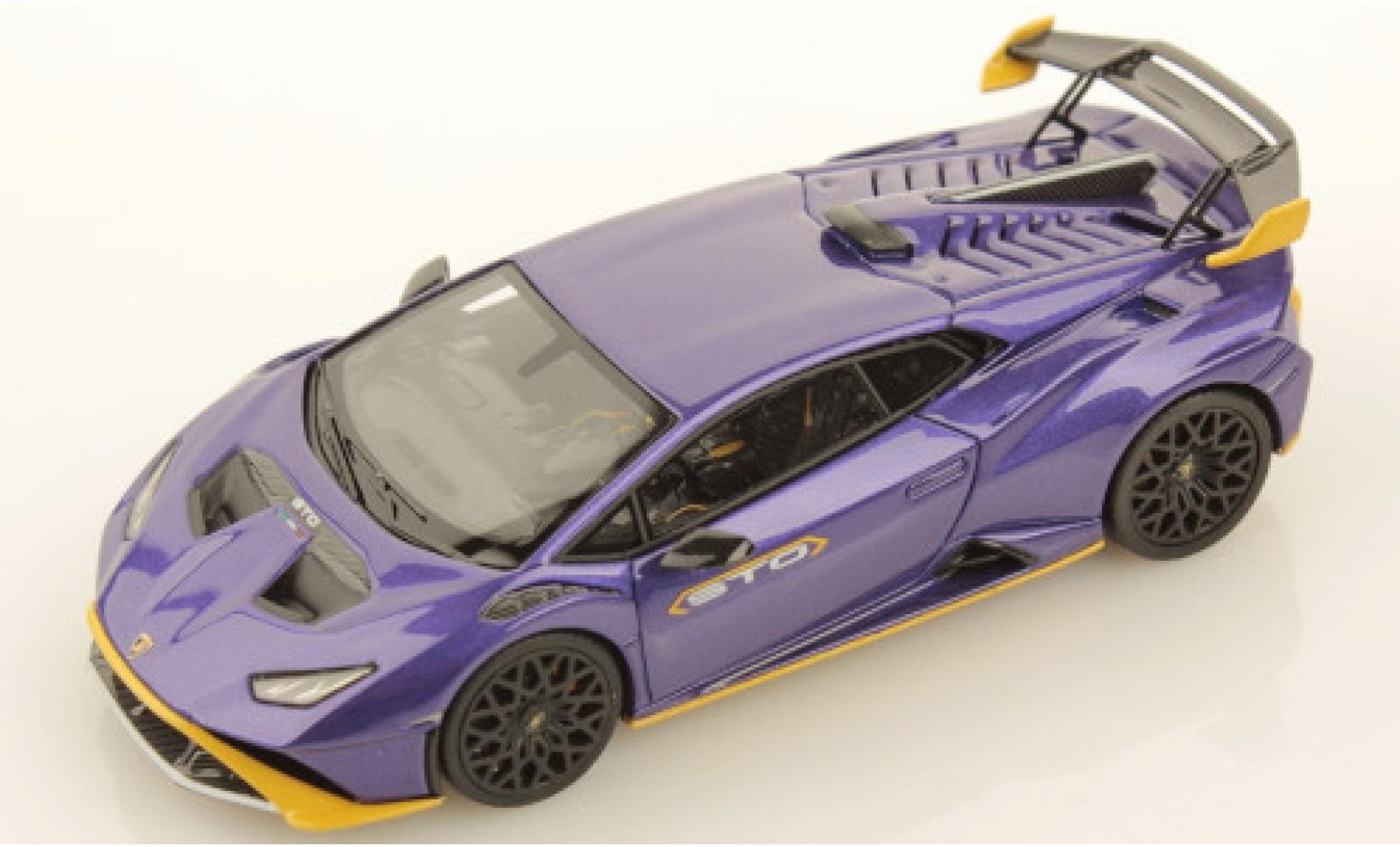 Lamborghini Huracan 1/43 Look Smart STO metallic purple/metallic yellow diecast model cars