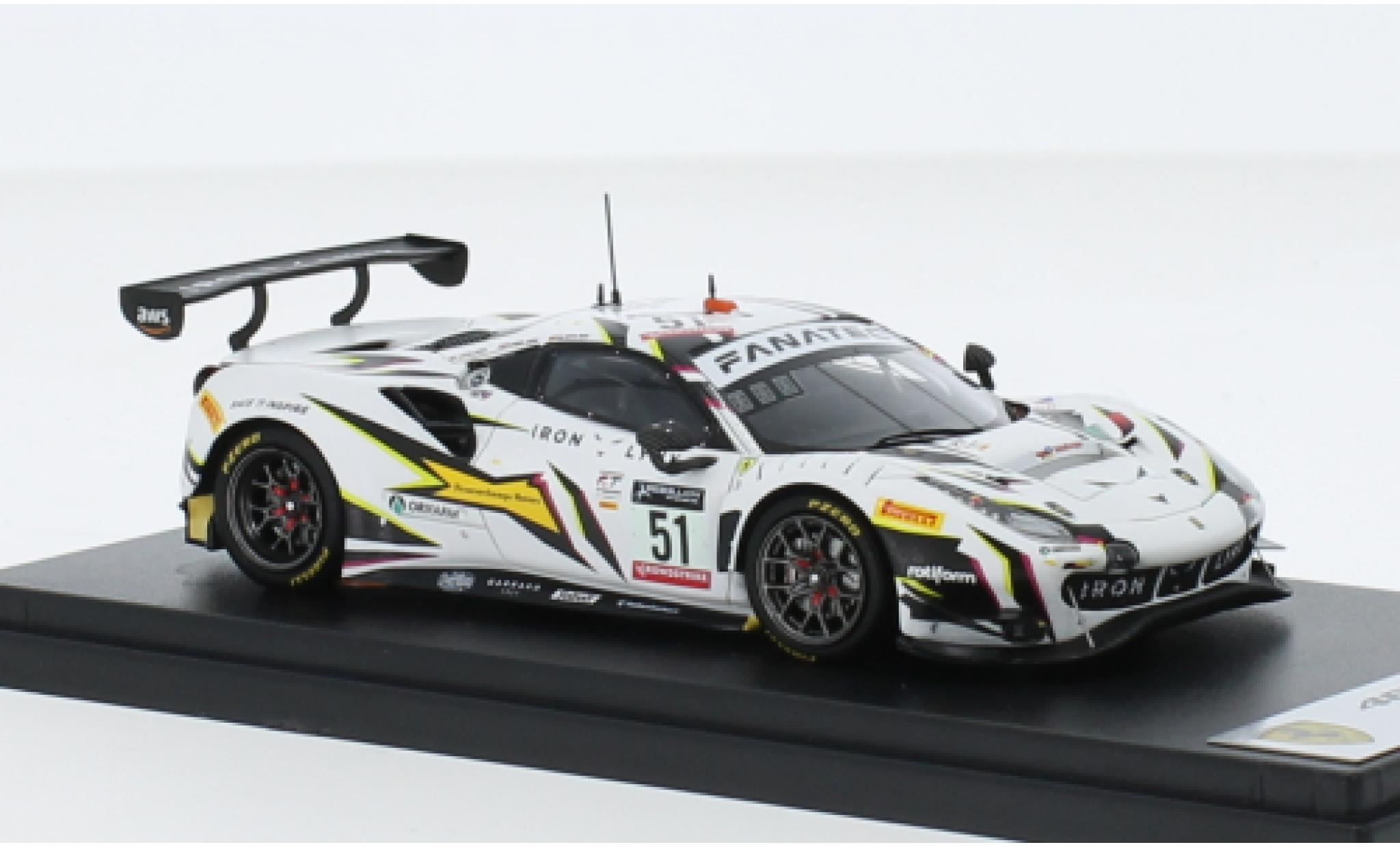 Ferrari 488 1/43 Look Smart GT3 EVO No.51 Iron Lynx 24h Spa 2022 diecast model cars
