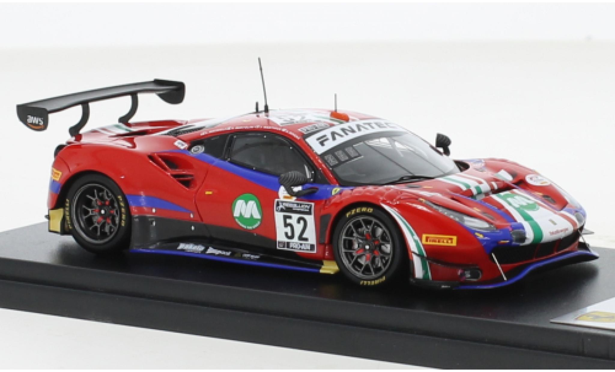 Ferrari 488 1/43 Look Smart GT3 EVO No.52 AF Corse 24h Spa 2021 diecast model cars