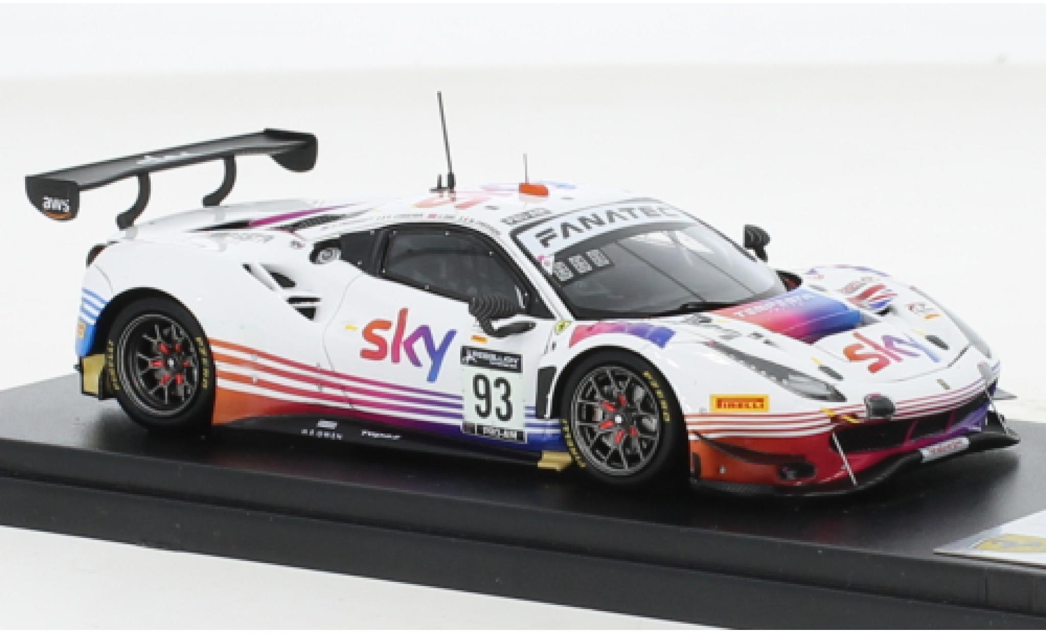 Ferrari 488 1/43 Look Smart GT3 EVO No.93 SKY - Tempesta Racing 24h Spa 2021 diecast model cars