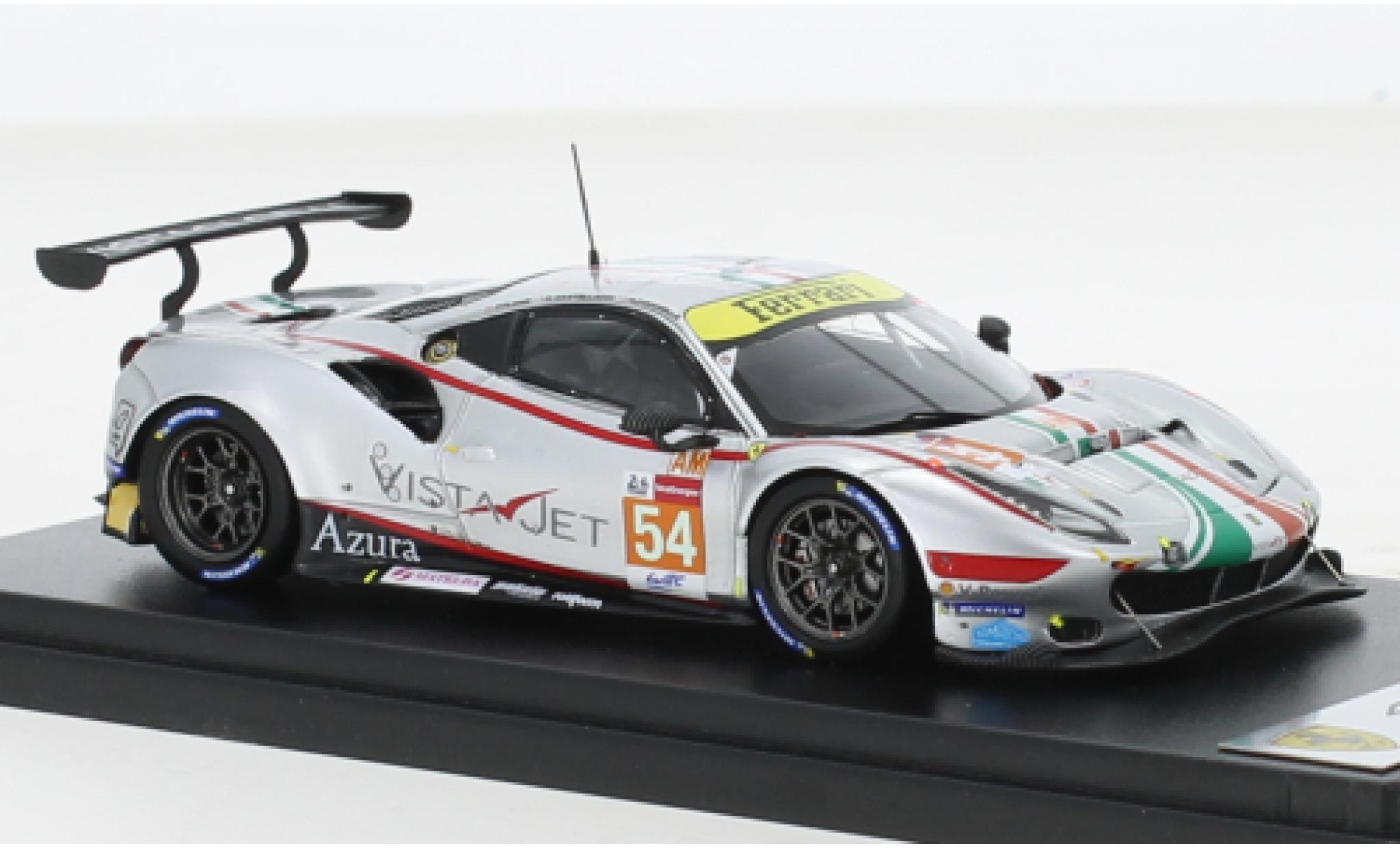 Ferrari 488 1/43 Look Smart GTE EVO No.54 AF Corse 24h Le Mans 2021 diecast model cars