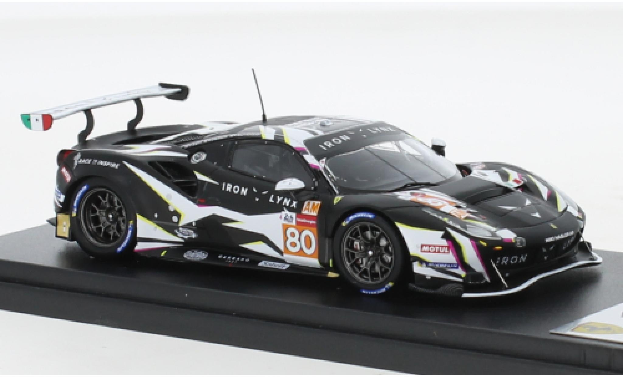 Ferrari 488 1/43 Look Smart GTE EVO No.80 Iron Lynx 24h Le Mans 2021 diecast model cars