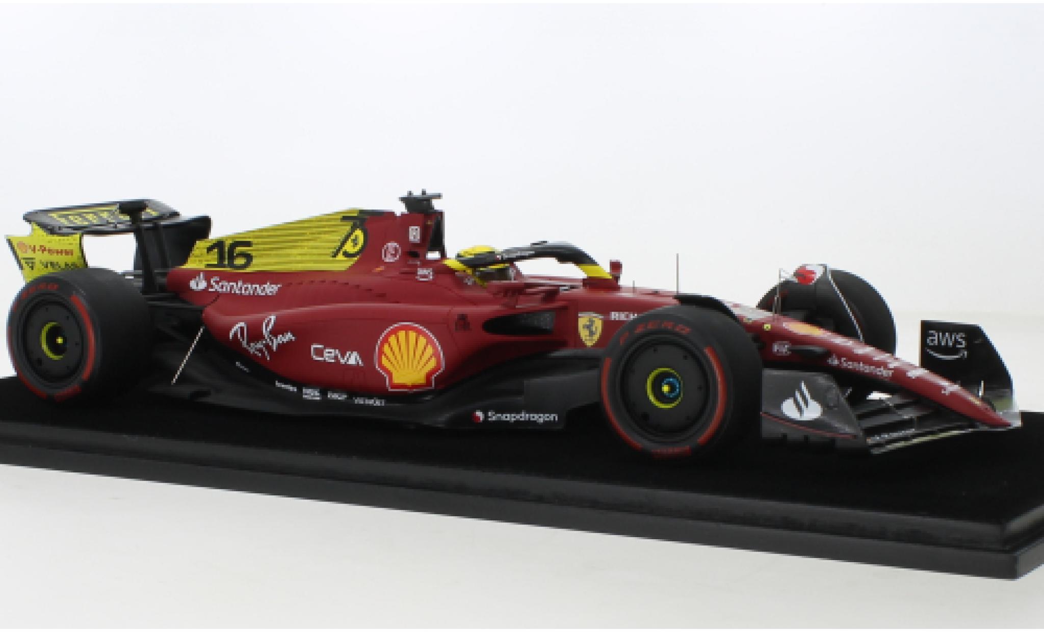 Ferrari F1 1/18 Look Smart -75 No.16 Scuderia formule 1 GP Italie 2022 diecast model cars
