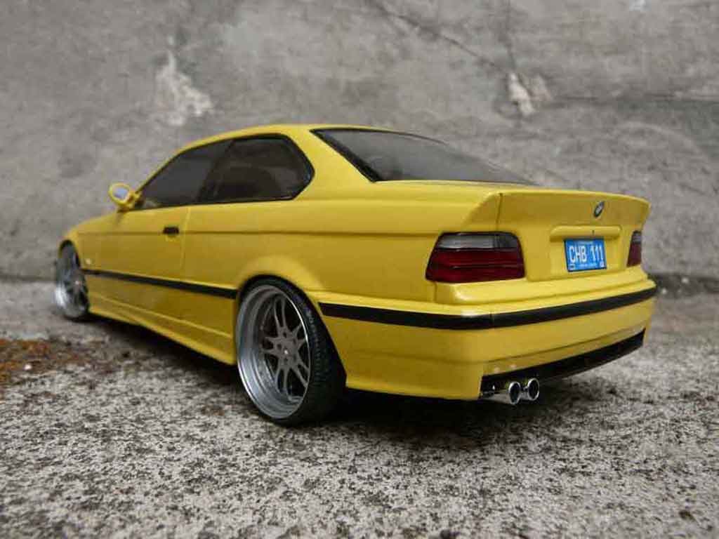 Bmw M3 E36 1/18 Ut Models jaune E36 jantes alu tuning diecast model cars