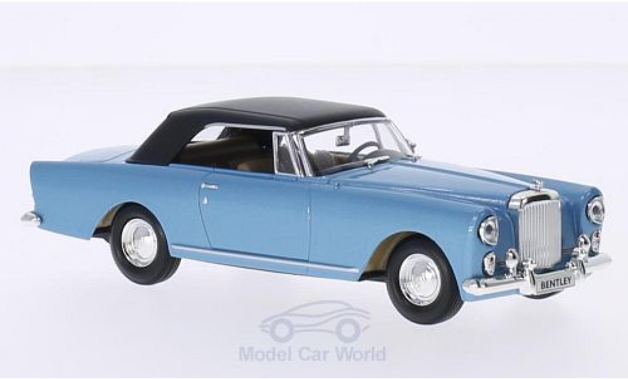 Bentley Continental T 1/43 Lucky Die Cast S2 DHC by Vilhelm Koren metallic blue 1961 Verdeck geschlossen diecast model cars