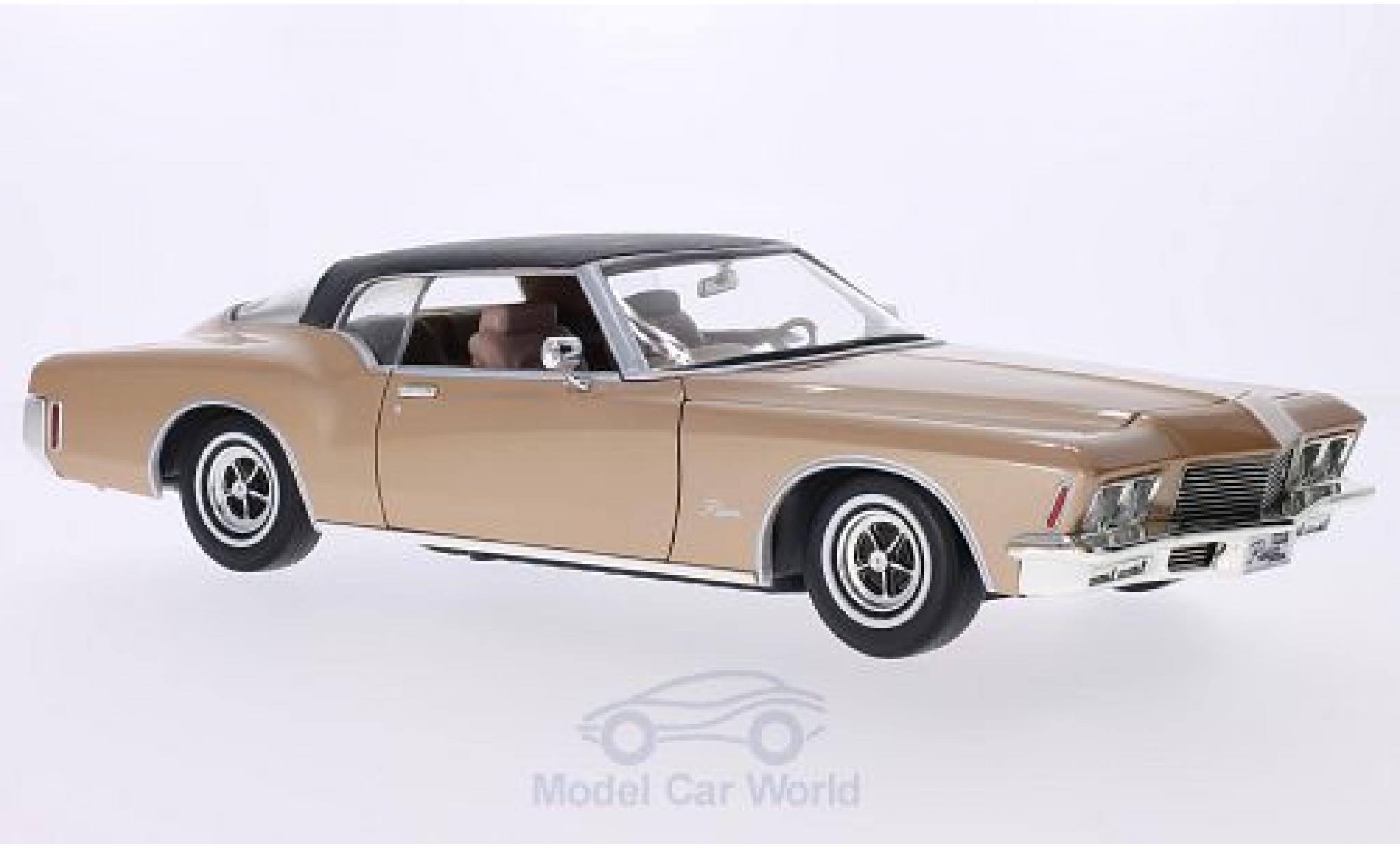Buick Riviera 1971 1/18 Lucky Die Cast GS gold/matt-black 1971 diecast model cars