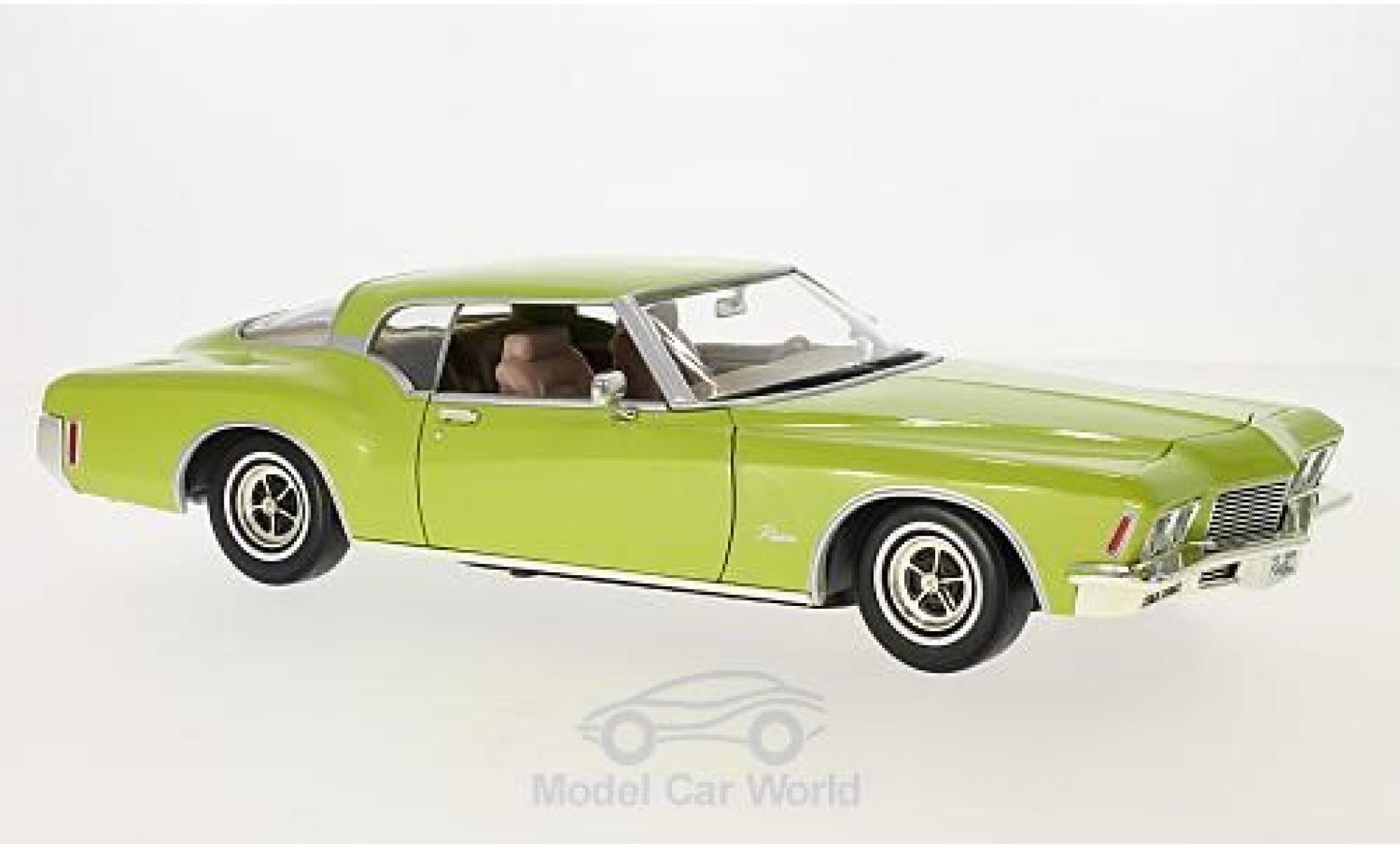 Buick Riviera 1971 1/18 Lucky Die Cast GS metallic green 1971 diecast model cars
