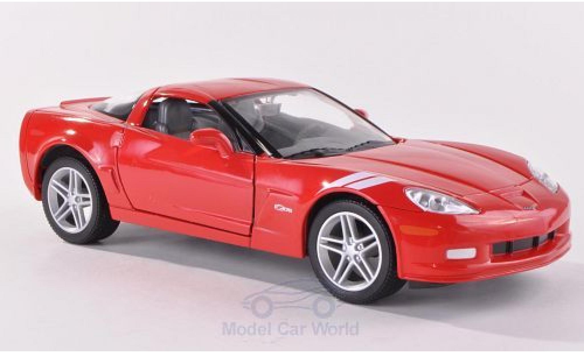 Chevrolet Corvette C6 1/24 Lucky Die Cast Z06 (C6) red 2007 diecast model cars