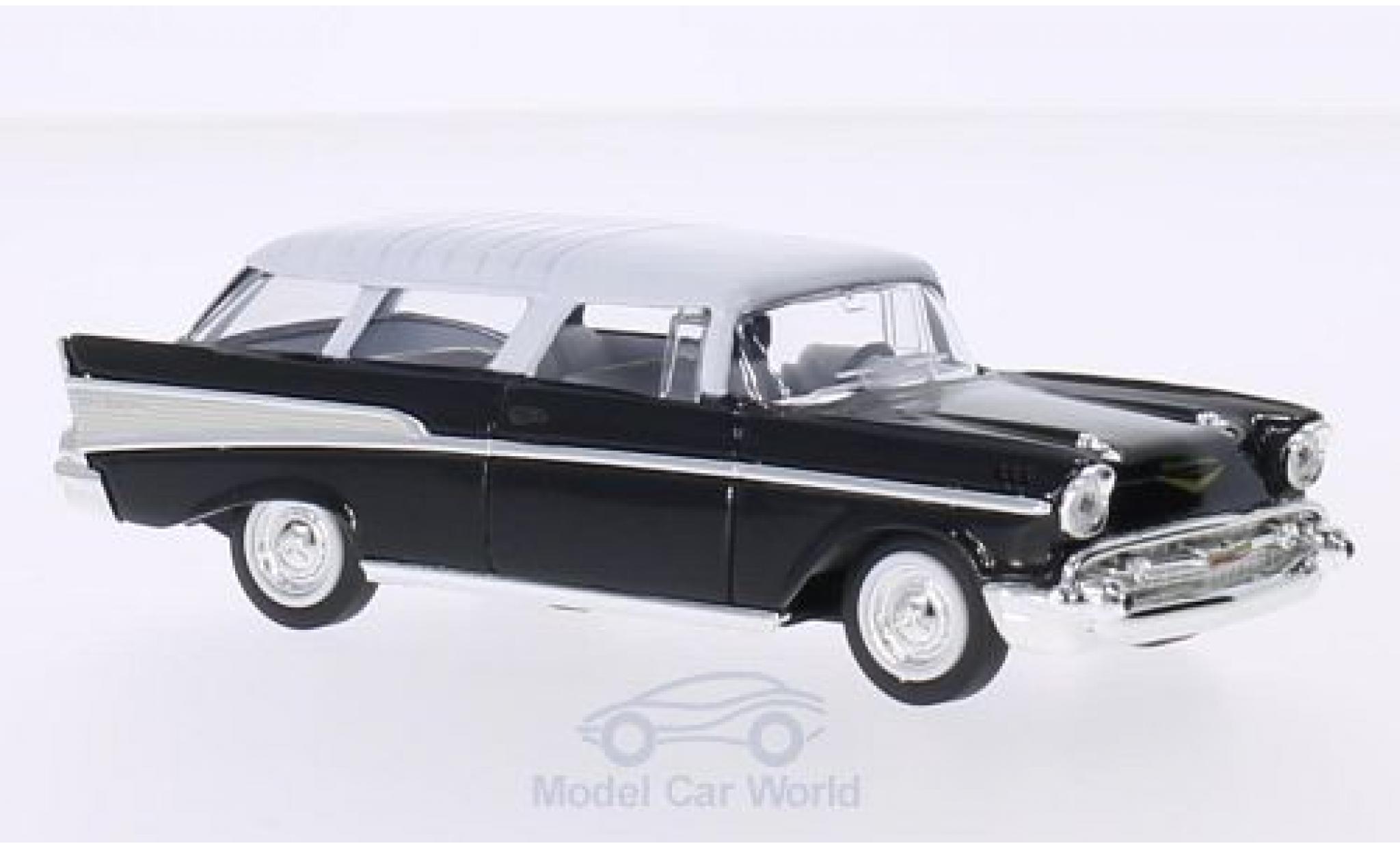 Chevrolet Nomad 1/43 Lucky Die Cast black/white 1957 ohne Vitrine diecast model cars