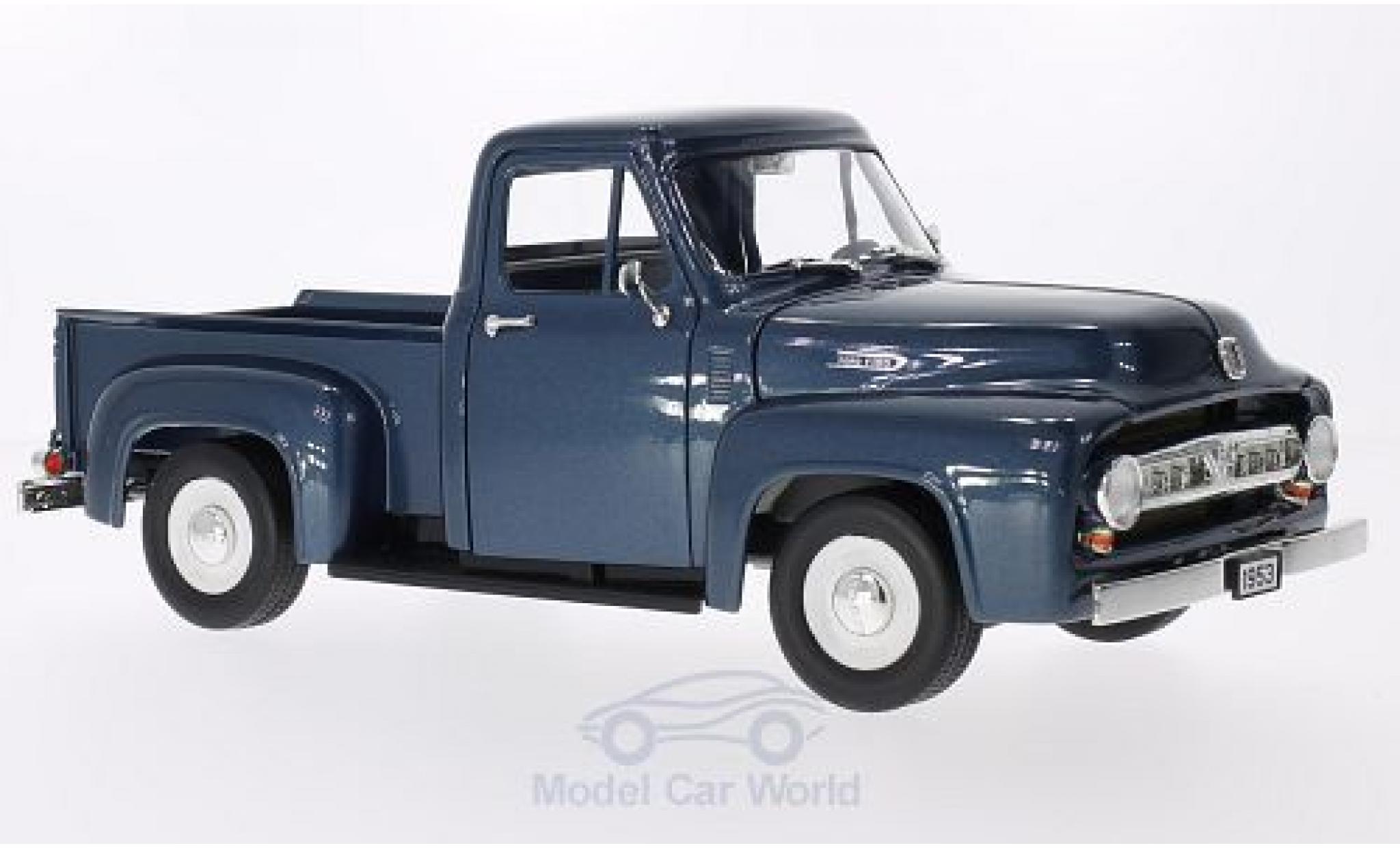 Ford F-1 1/18 Lucky Die Cast 00 Pick Up metallic blue 1953 diecast model cars