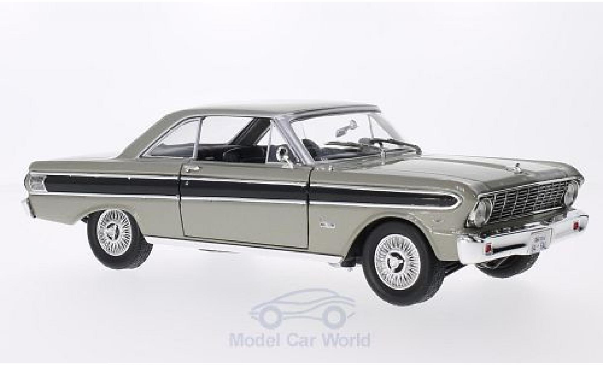 Ford Falcon 1/18 Lucky Die Cast metallic grey/black 1964 diecast model cars