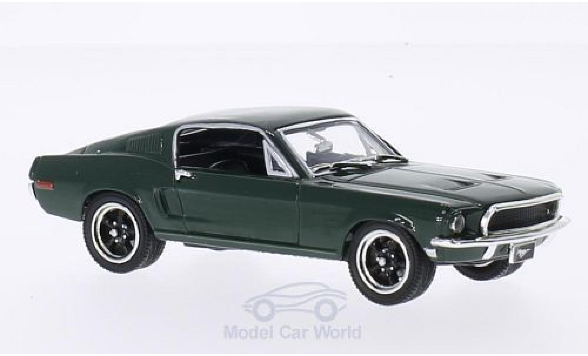 Ford Mustang GT 1/43 Lucky Die Cast GT 2+2 Fastback green 1968 diecast model cars