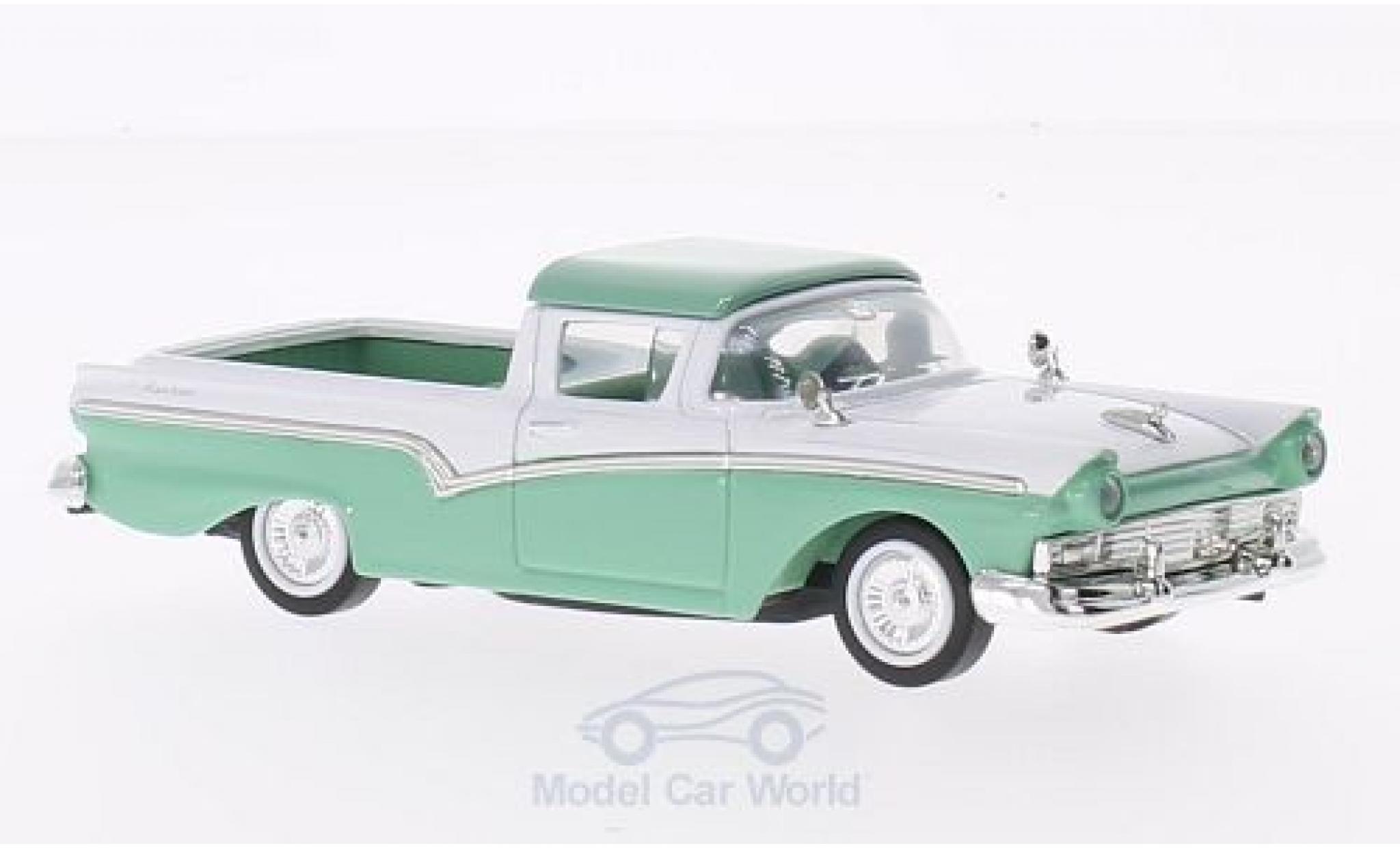Ford Ranchero 1/43 Lucky Die Cast green/white 1957 ohne Vitrine diecast model cars