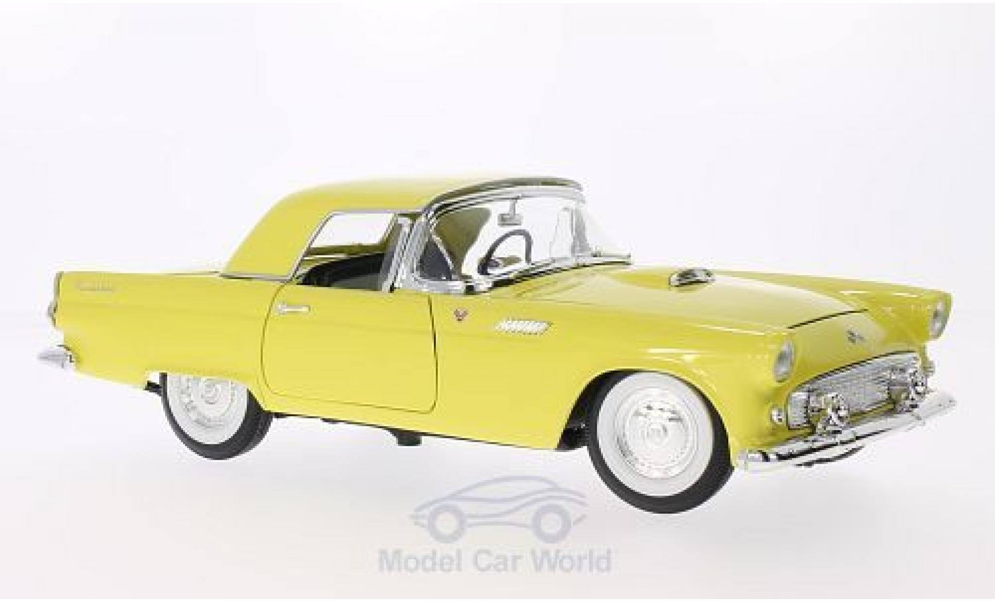 Ford Thunderbird 1955 1/18 Lucky Die Cast yellow 1955 diecast model cars