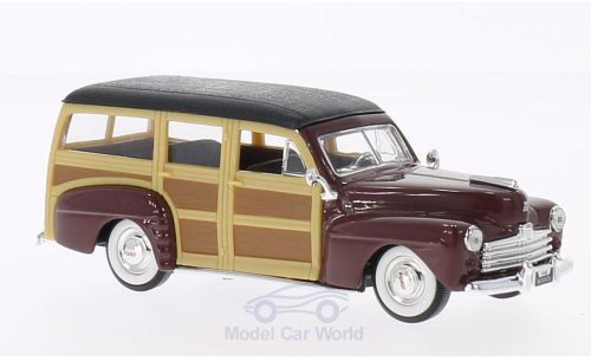 Ford Woody 1/43 Lucky Die Cast red/black 1948 ohne Vitrine diecast model cars