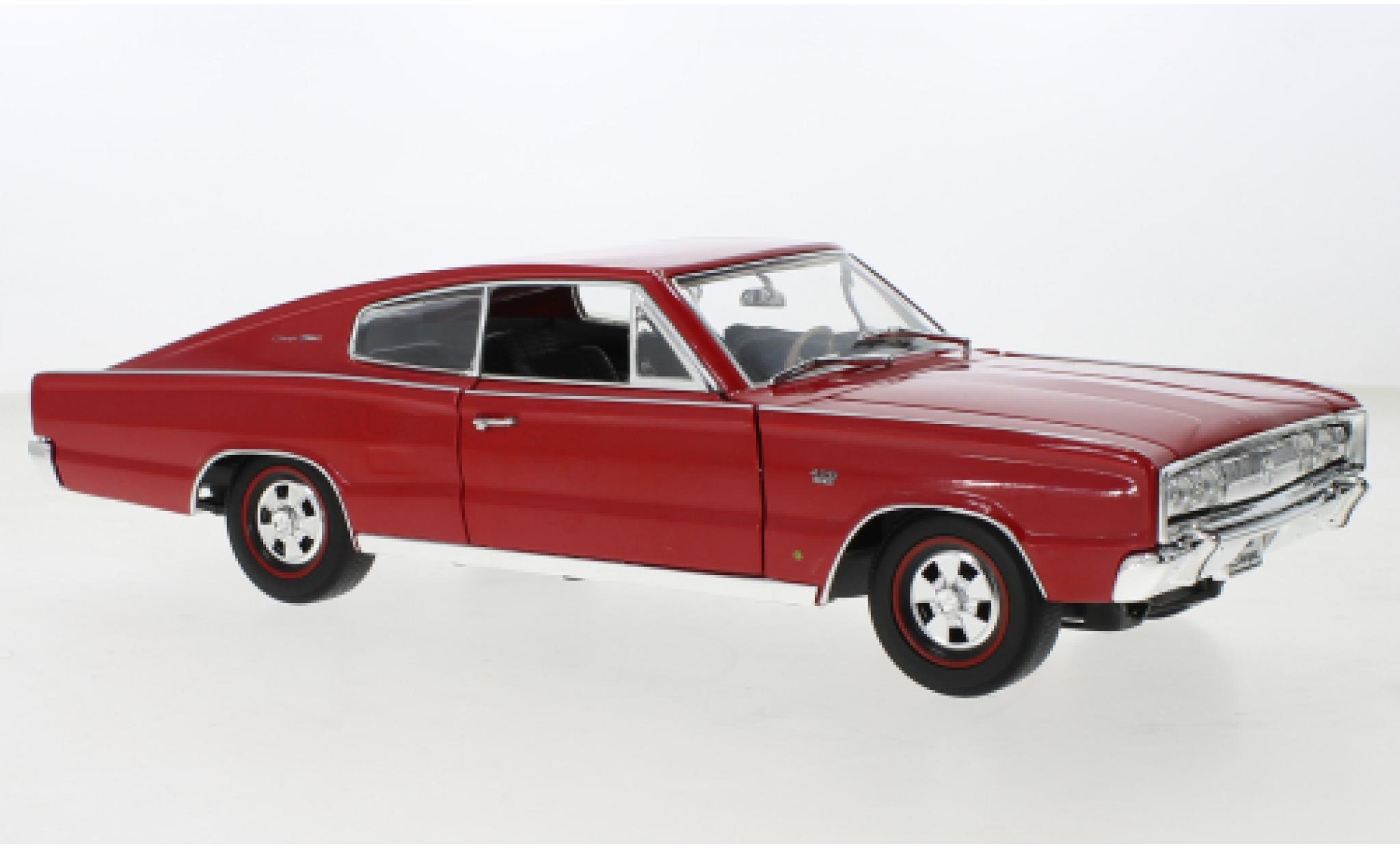 Dodge Charger 1/18 Lucky Die Cast red 1966 diecast model cars