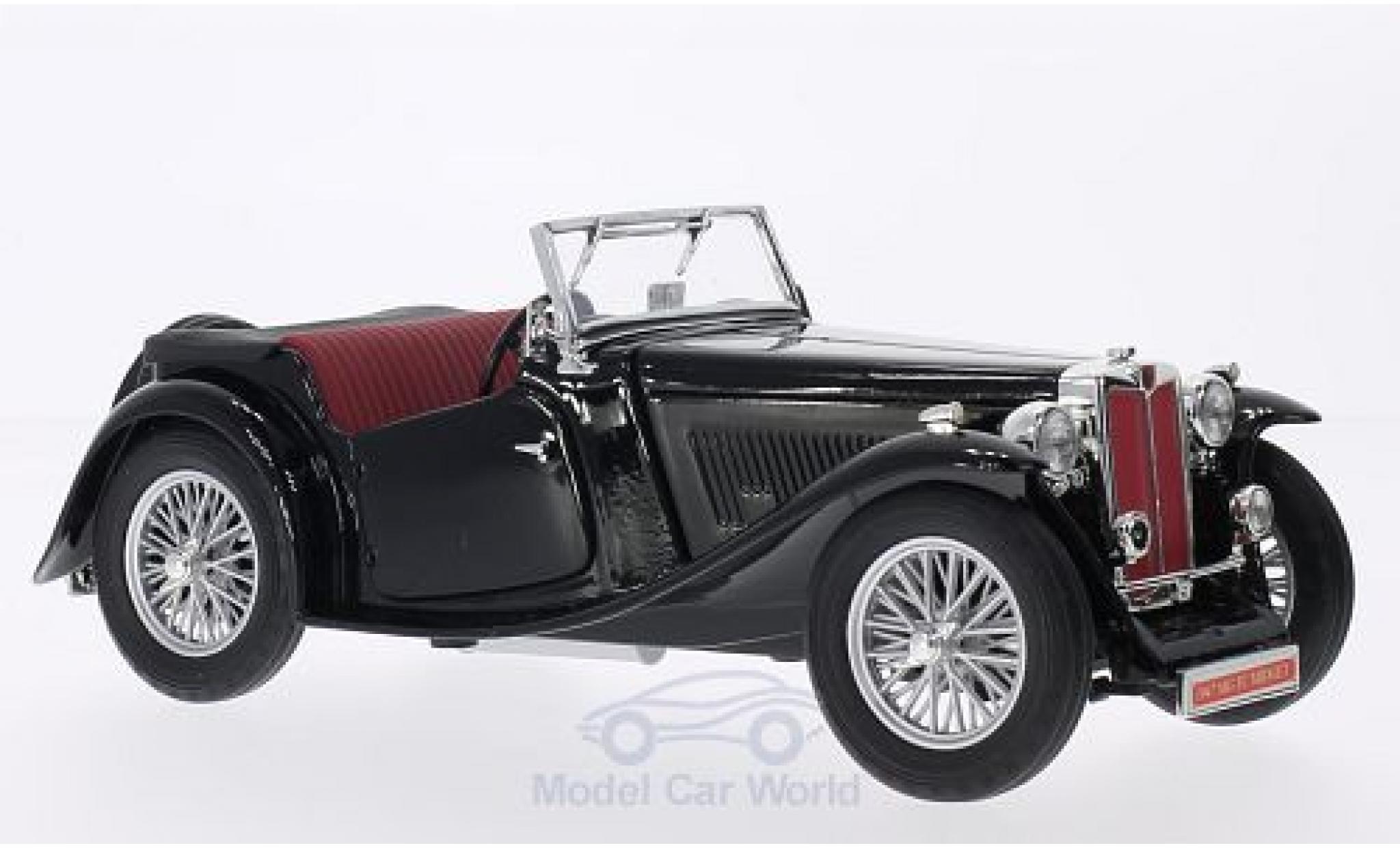 MG TC 1/18 Lucky Die Cast Midget black RHD 1947 Verdeck liegt bei diecast model cars
