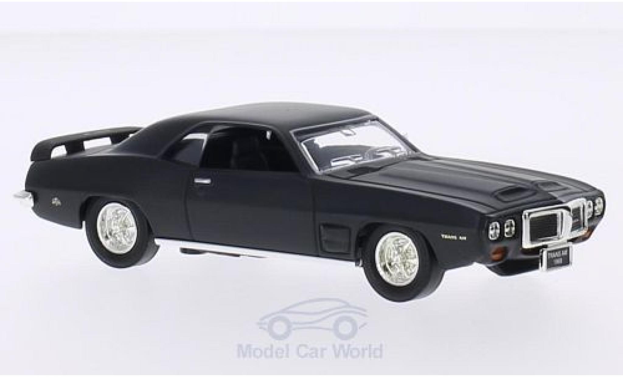 Pontiac Firebird 1/43 Lucky Die Cast Trans Am matt-black 1969 ohne Vitrine diecast model cars