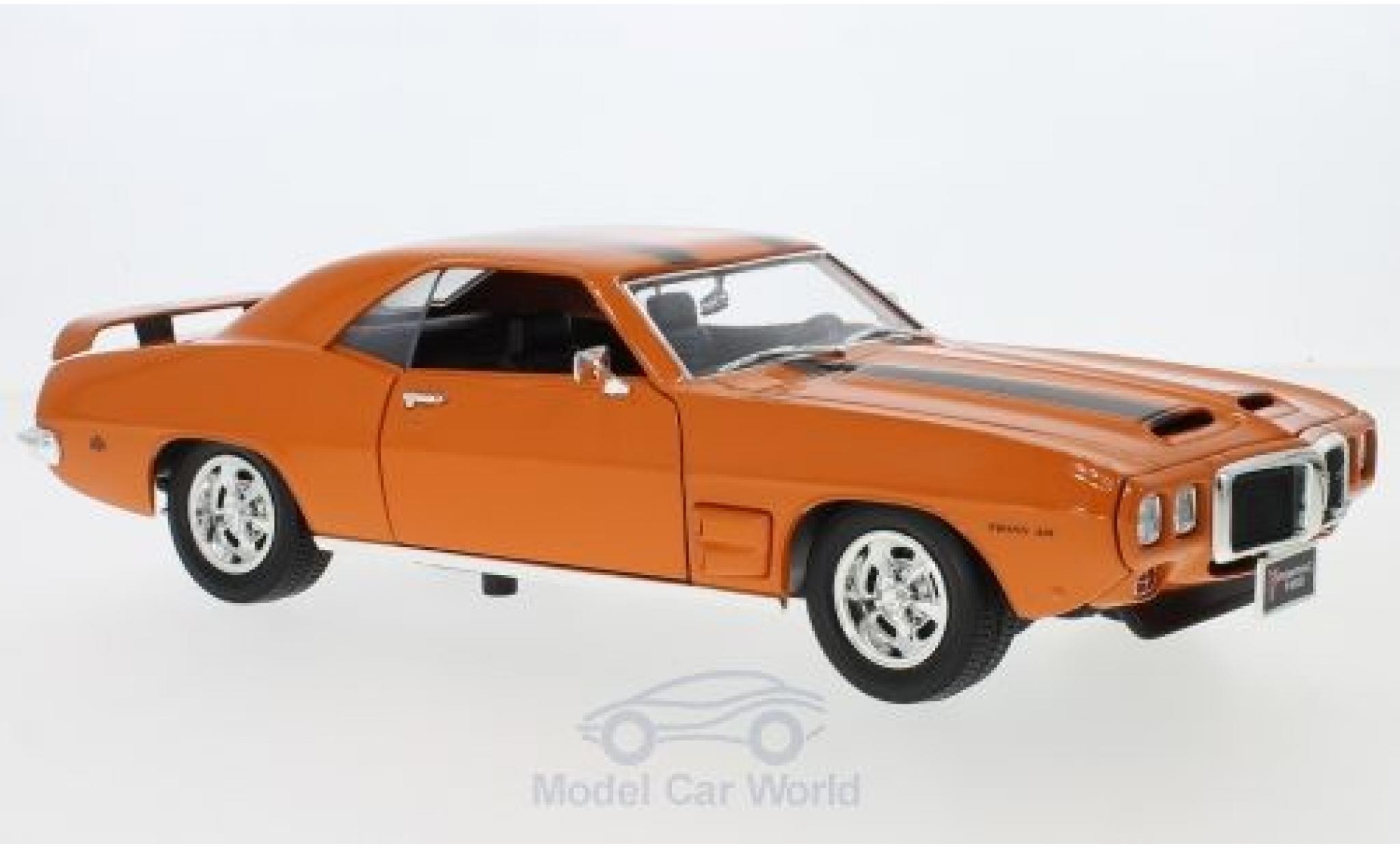 Pontiac Firebird 1969 1/18 Lucky Die Cast Trans Am orange/black 1969 diecast model cars