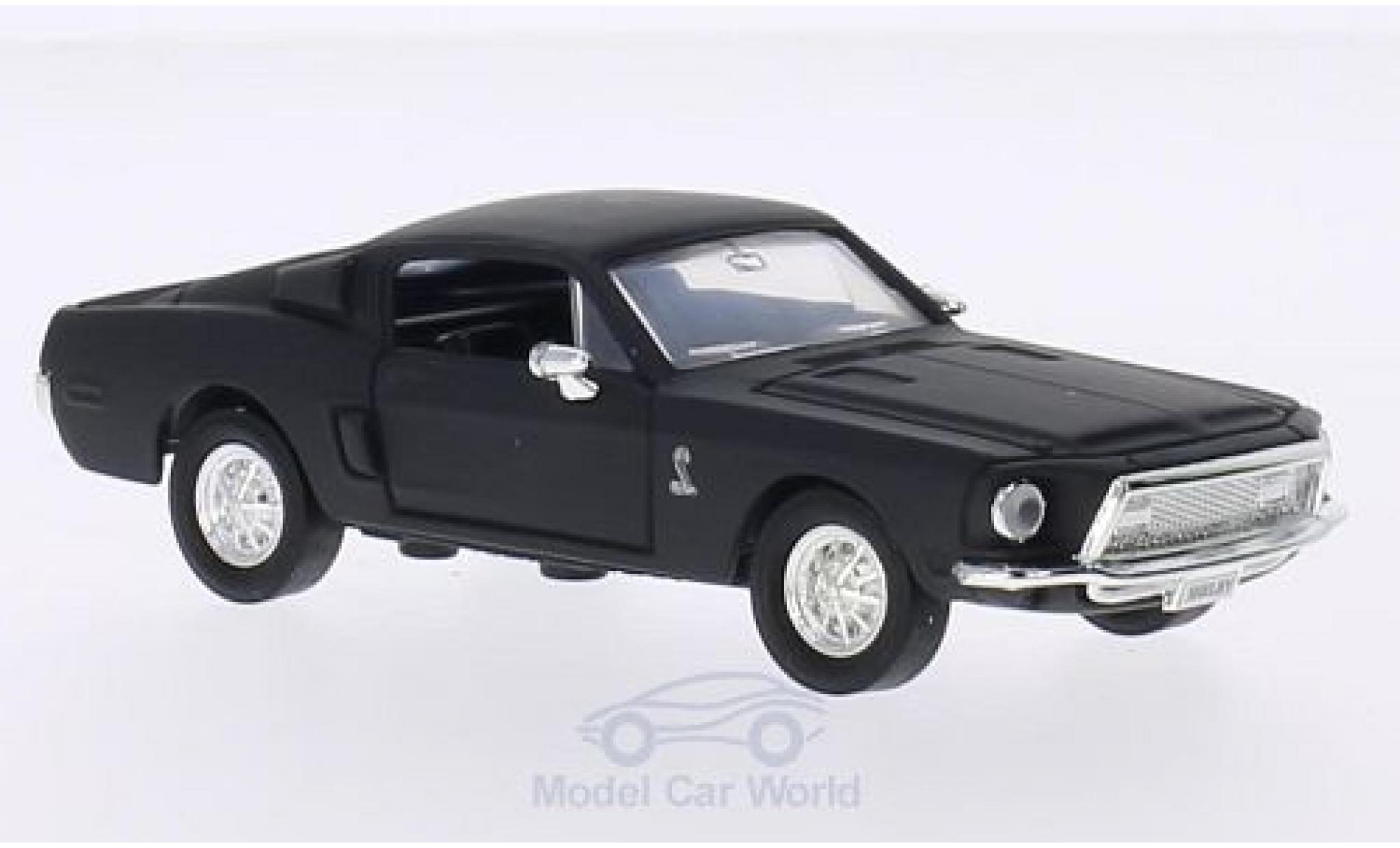 Shelby GT 1/43 Lucky Die Cast -500KR matt-black 1968 ohne Vitrine diecast model cars