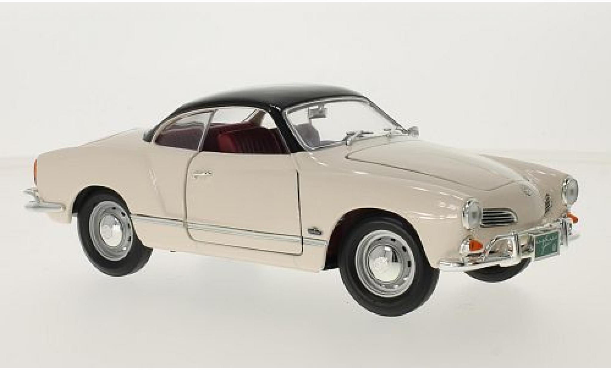 Volkswagen Karmann 1/18 Lucky Die Cast Ghia white/black 1966 diecast model cars