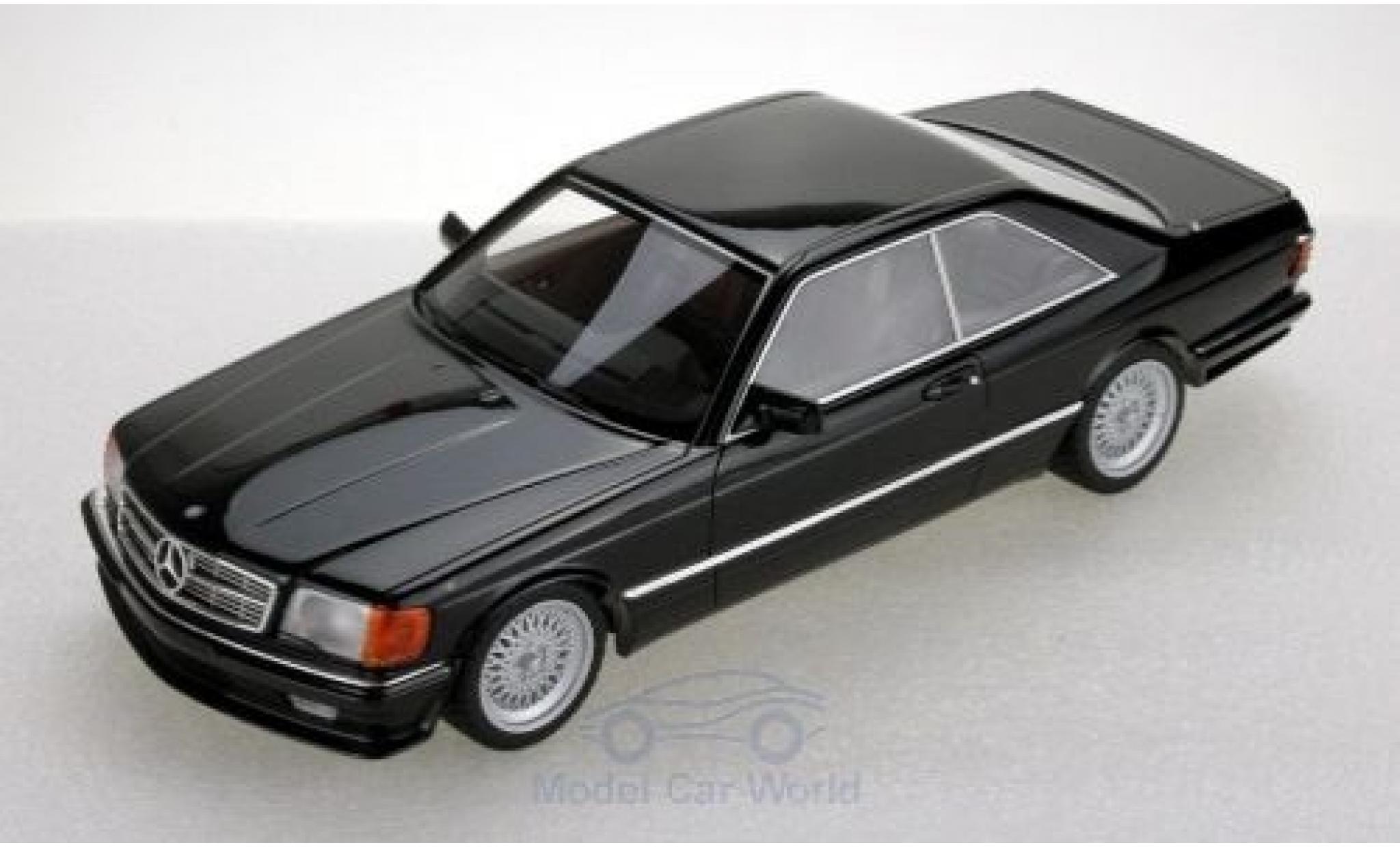 Mercedes 560 1/18 Lucky Step Models SEC (C126) Lorinser black 1987 diecast model cars