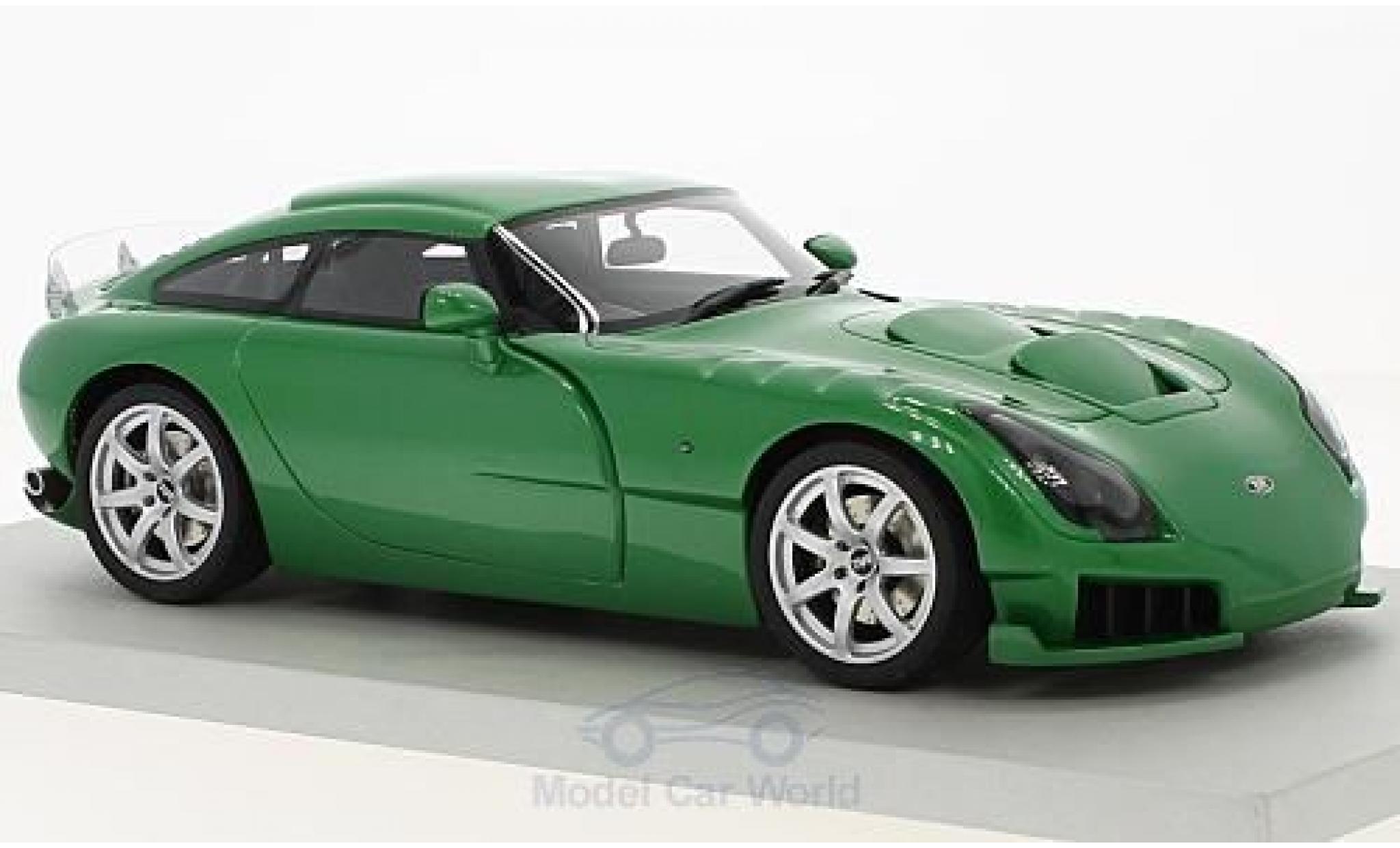 TVR Sagaris 1/18 Lucky Step Models metallic green RHD 2005 ohne Vitrine diecast model cars