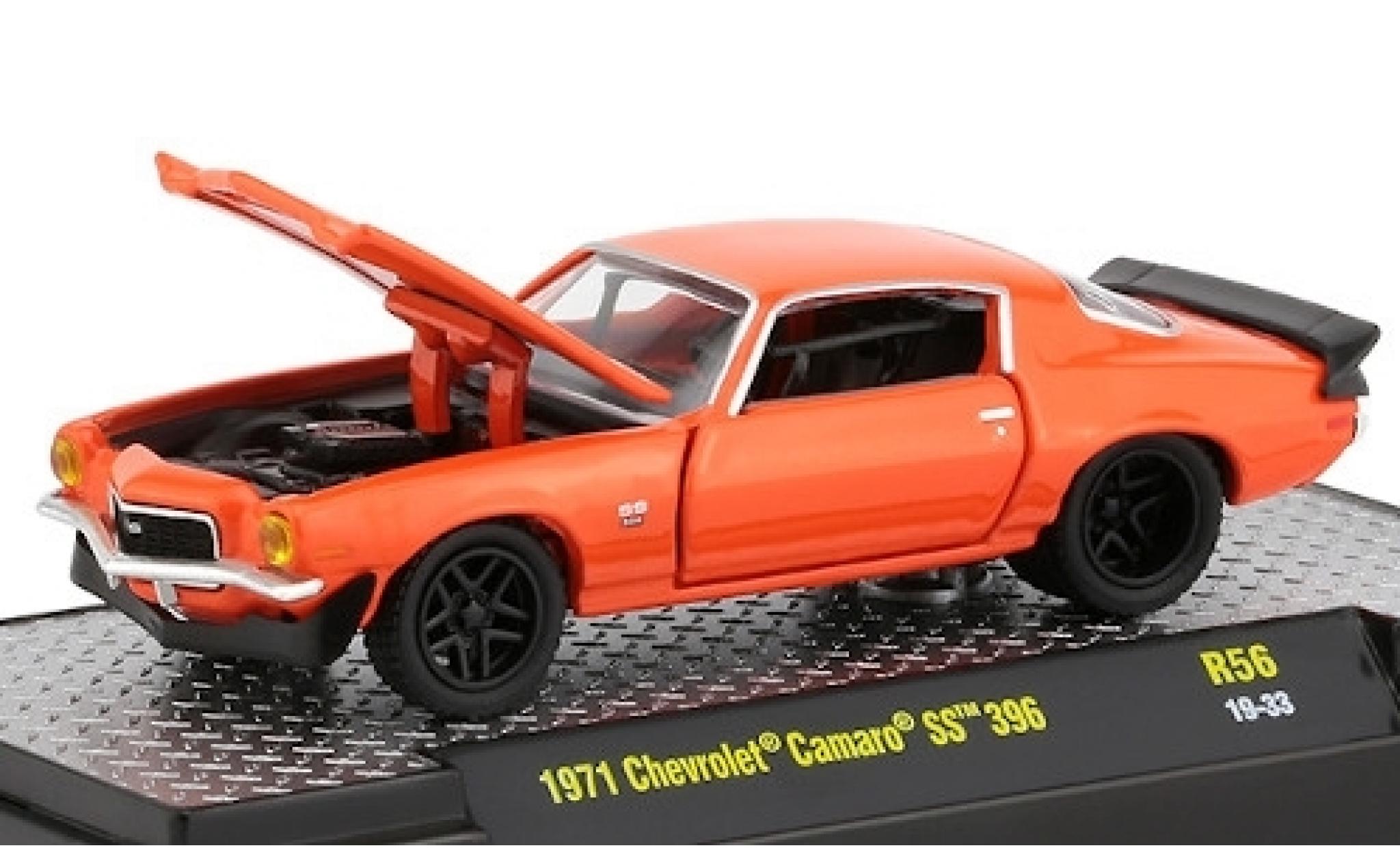 Chevrolet Camaro 1/64 M2 Machines SS 396 orange 1971 diecast model cars