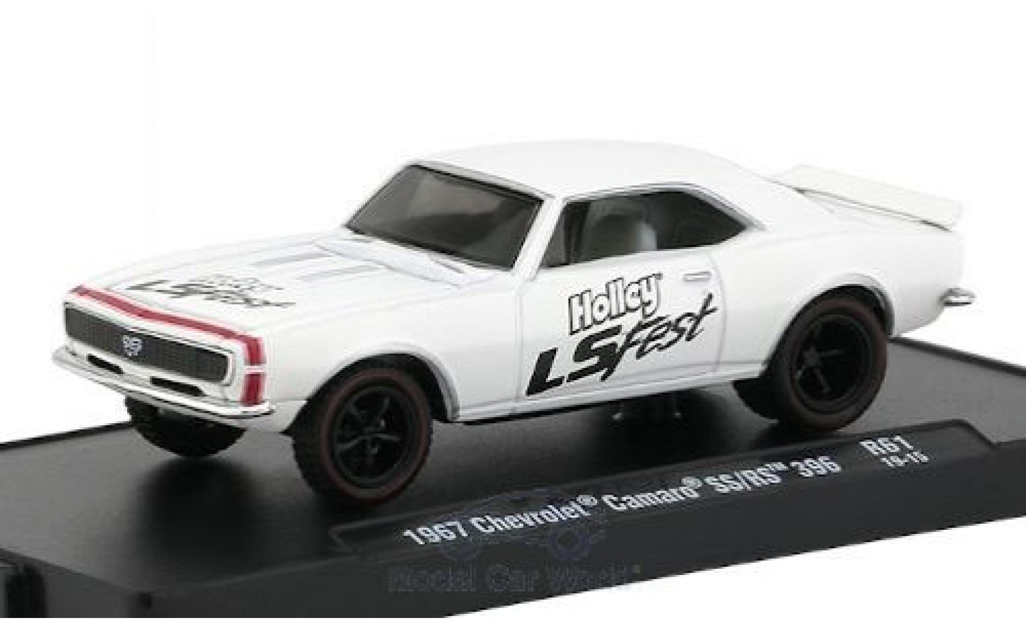 Chevrolet Camaro 1/64 M2 Machines SS/RS 396 white/Dekor Holley LS Fest 1967 diecast model cars