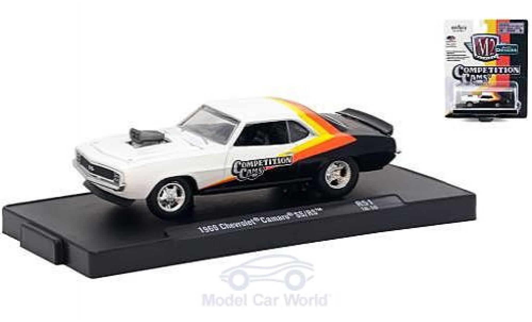 Chevrolet Camaro RS 1/64 M2 Machines SS/RS white/black Competition Cams 1969 diecast model cars