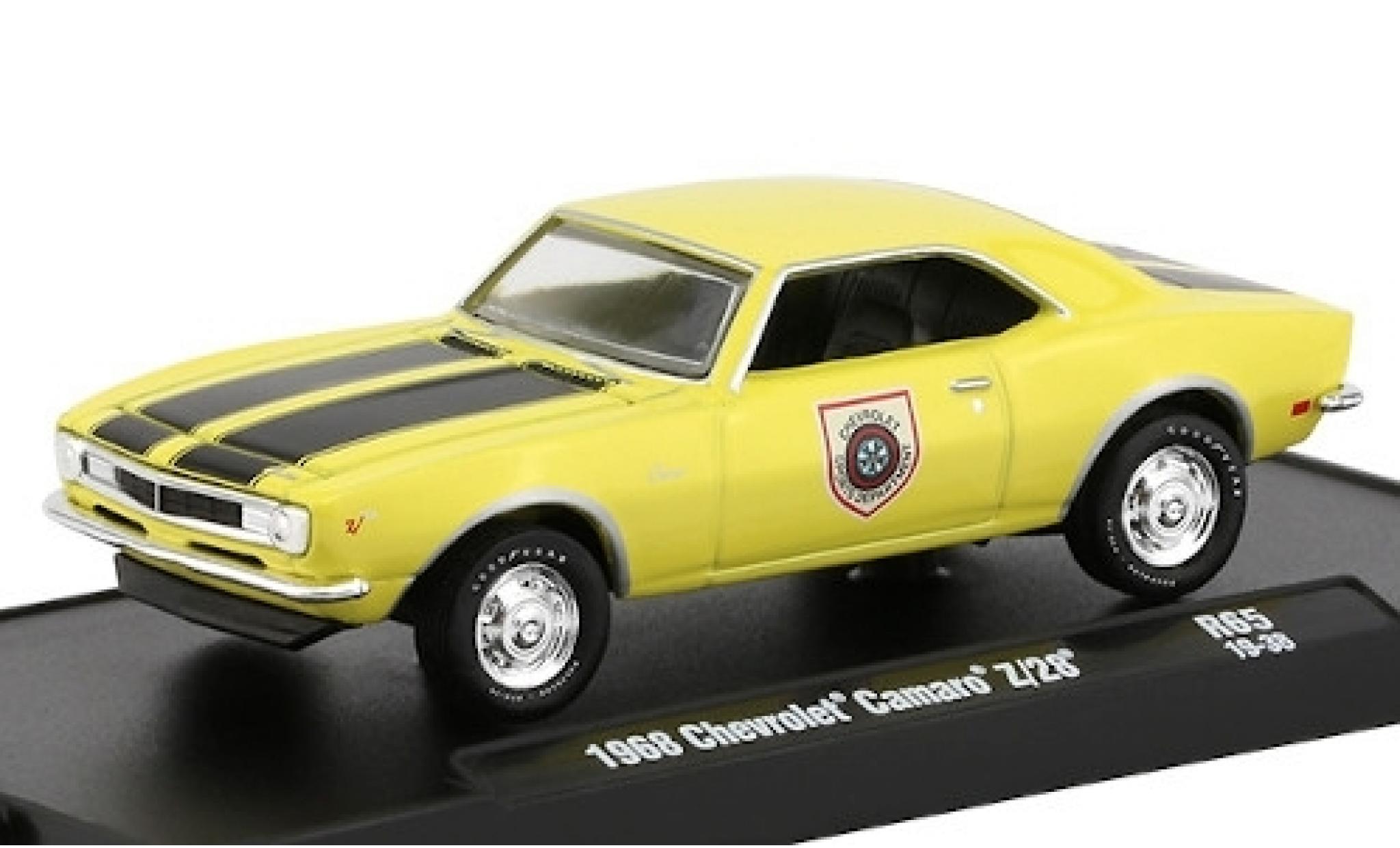 Chevrolet Camaro 1/64 M2 Machines Z/28 yellow/matt-black Sports Department 1969 diecast model cars
