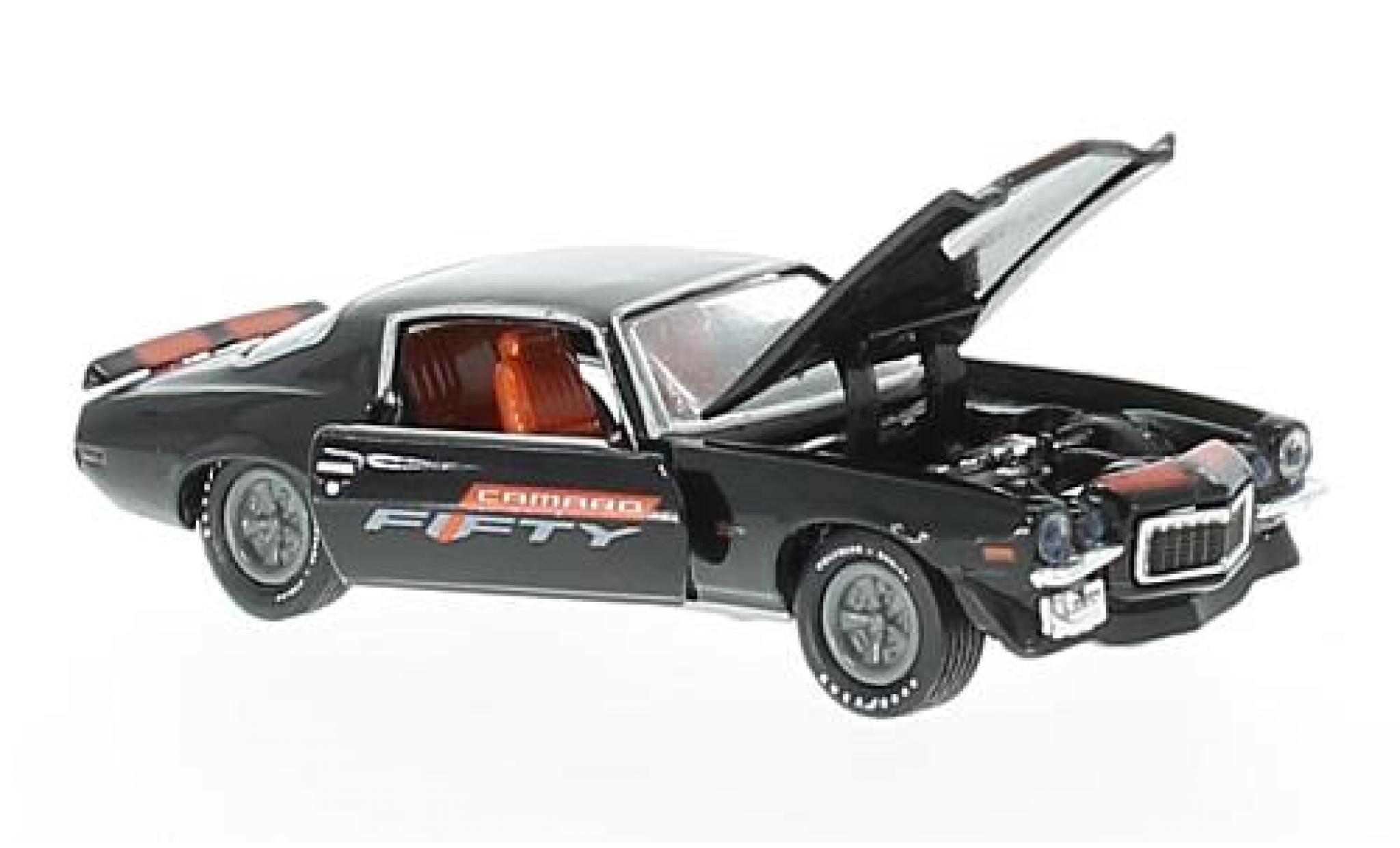Chevrolet Camaro 1/64 M2 Machines Z/28 RS black/orange 1970 Fifty Years diecast model cars