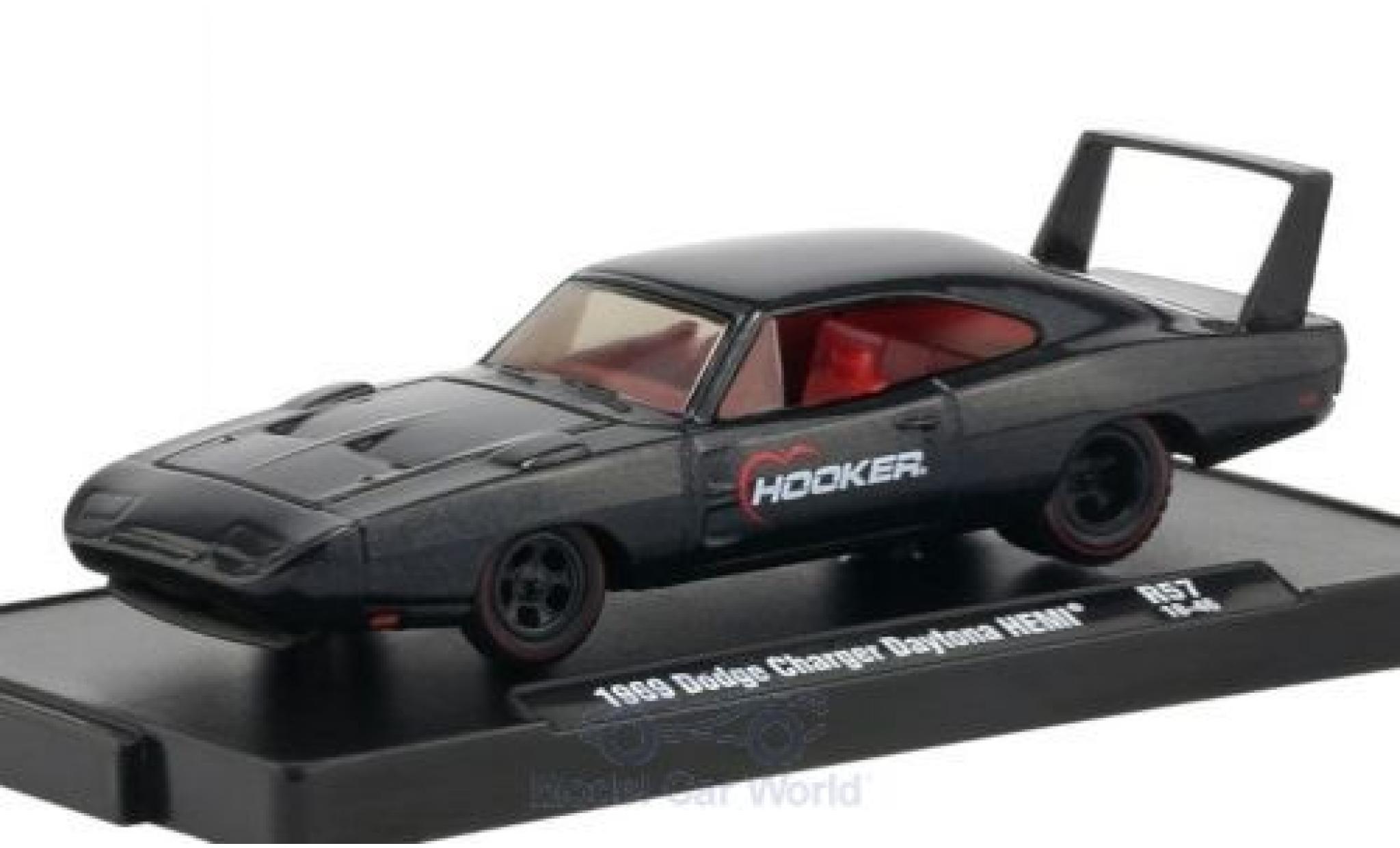 Dodge Charger 1/64 M2 Machines Daytona HEMI metallic anthrazit Hooker 1969 diecast model cars