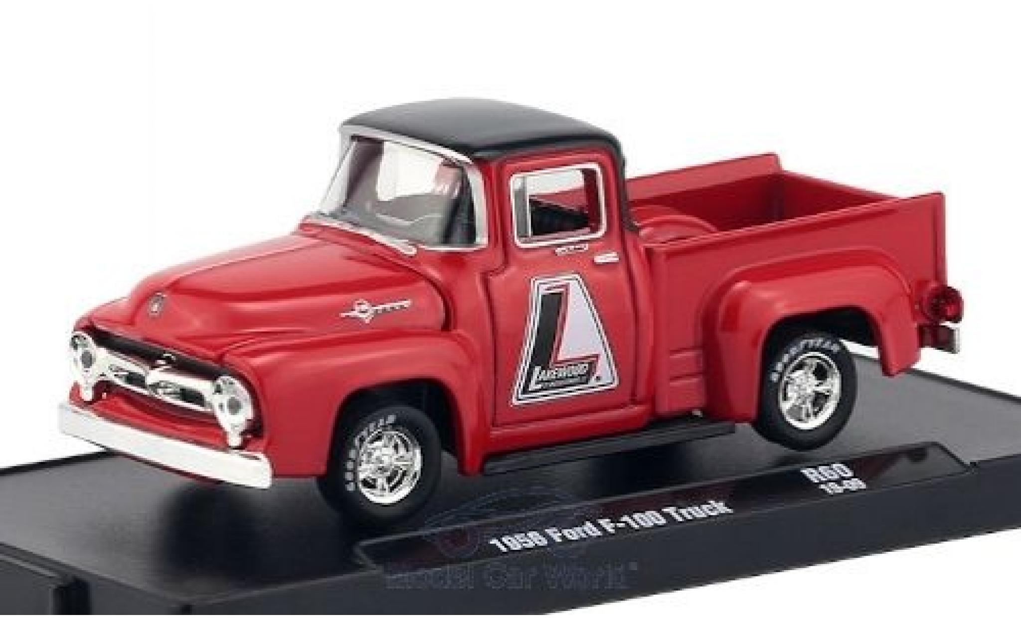 Ford F-1 1/64 M2 Machines 00 red/black Lakewood 1956 diecast model cars
