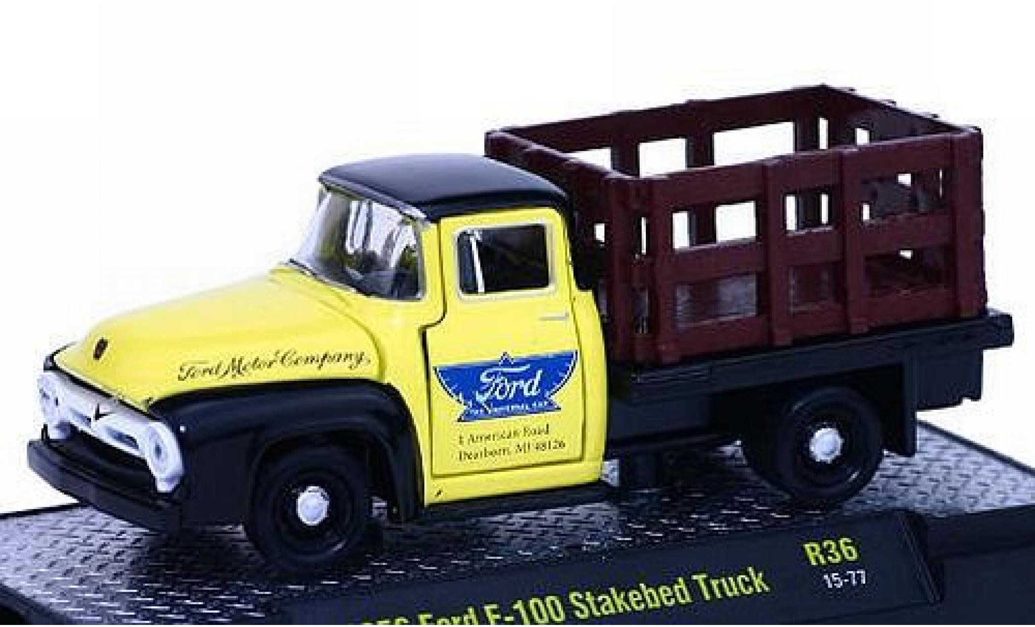 Ford F-1 1/64 M2 Machines 00 Stakebed Truck Motor Company 1956 voiture-Trucks Release 36 diecast model cars