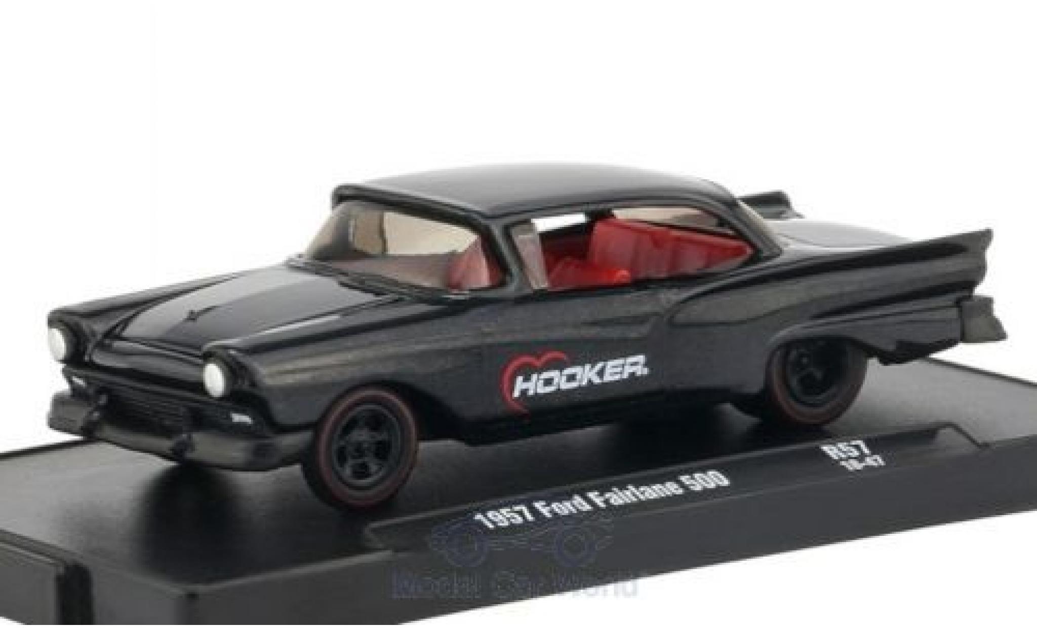 Ford Fairlane 1/64 M2 Machines 500 metallic anthrazit Hooker 1957 diecast model cars