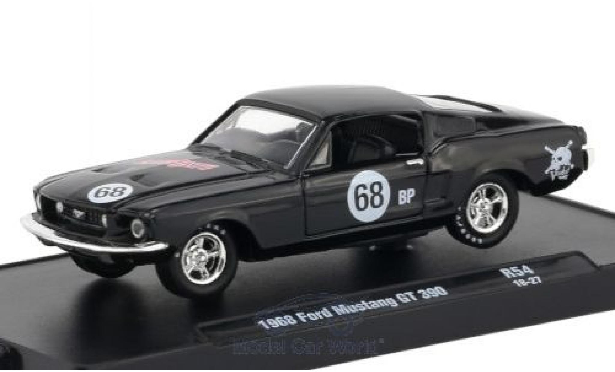 Ford Mustang GT 1/64 M2 Machines GT 390 black 1968 diecast model cars