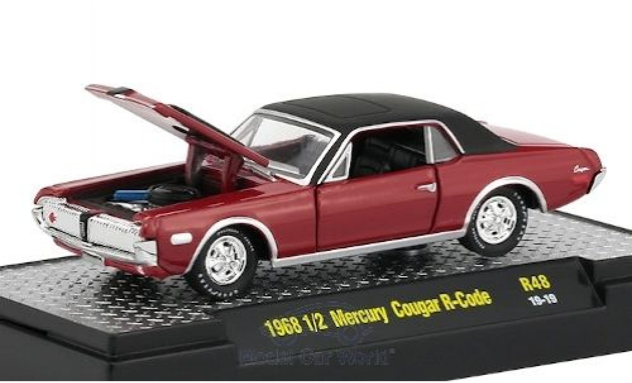 Mercury Cougar 1/64 M2 Machines R-Code red/matt-black 1968 diecast model cars