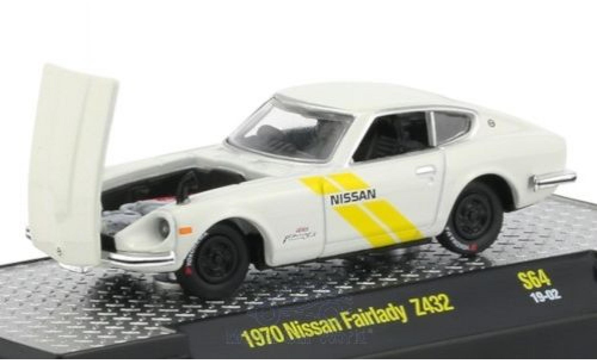 Nissan Fairlady Z 1/64 M2 Machines 432 white/Dekor RHD 1970 diecast model cars