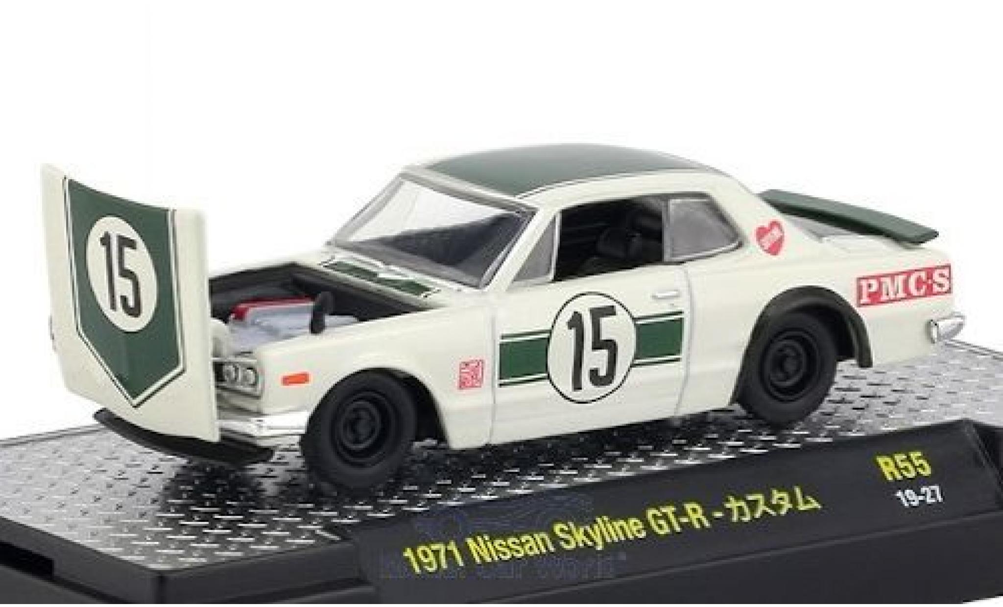 Nissan Skyline 1/64 M2 Machines GT-R RHD No.15 1971 diecast model cars