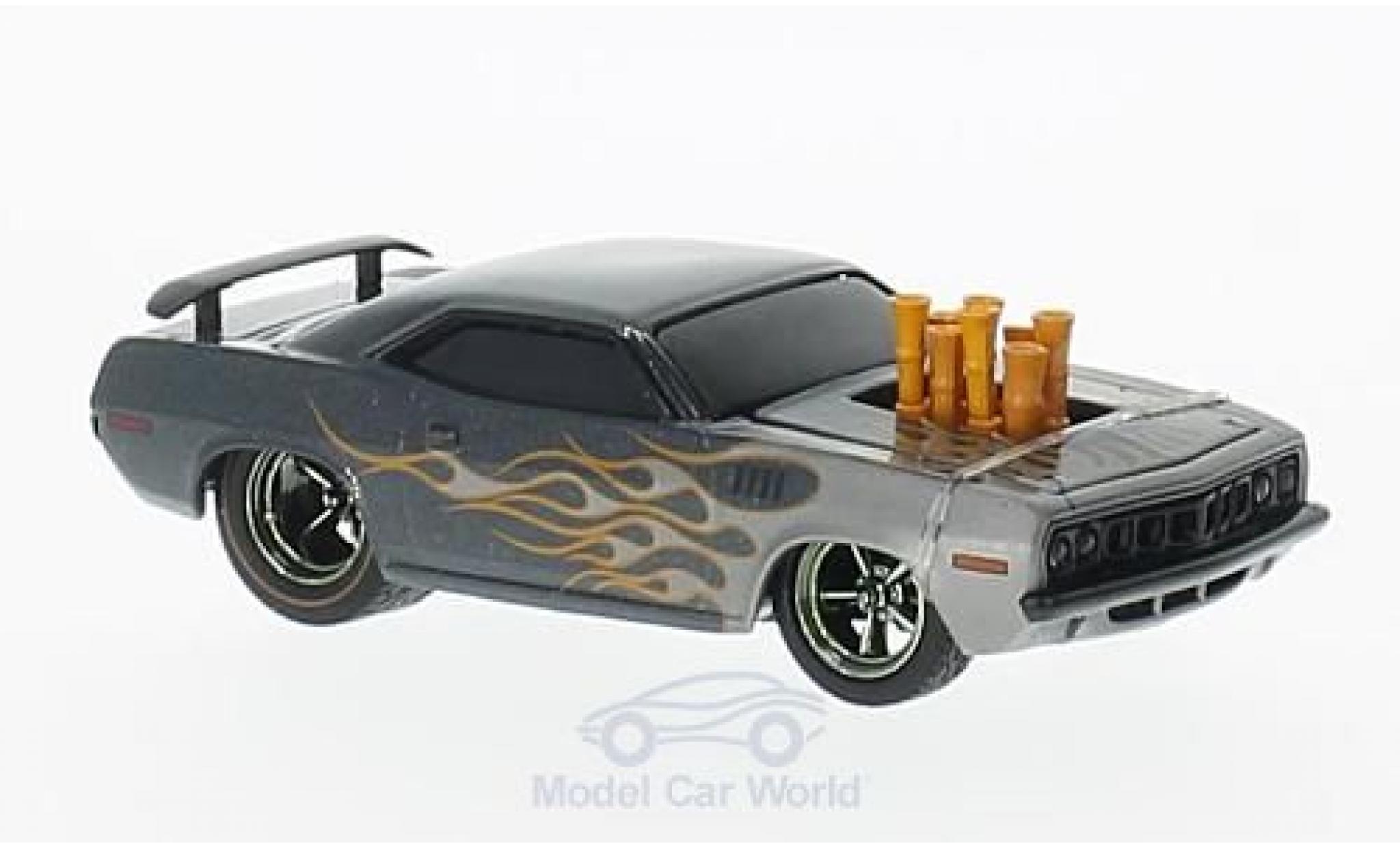 Plymouth Cuda 1971 1/64 M2 Machines 440 metallic grey 1971 Tuning Wild Cards Release WC05 diecast model cars