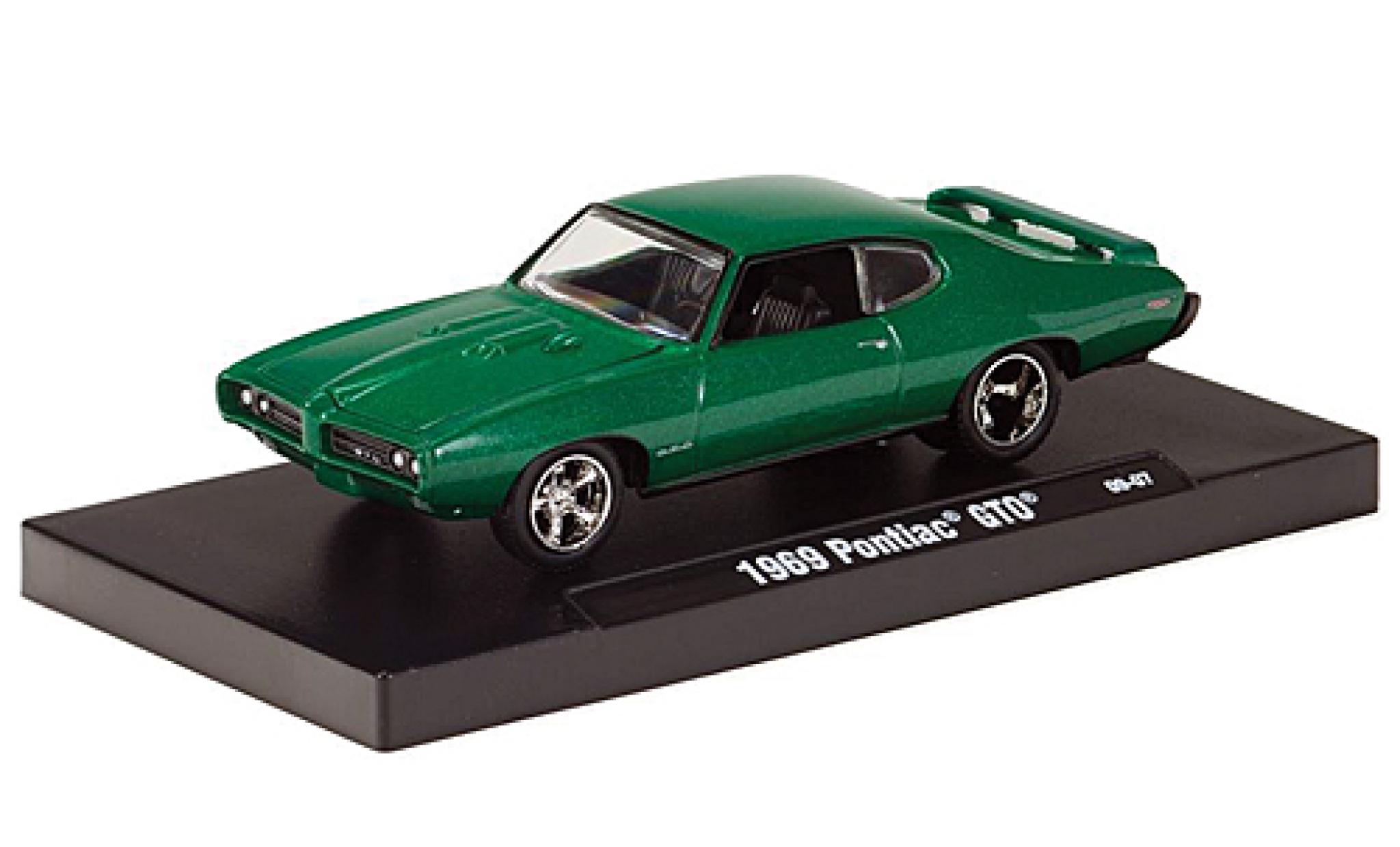 Pontiac GTO 1/64 M2 Machines metallic green 1969 diecast model cars