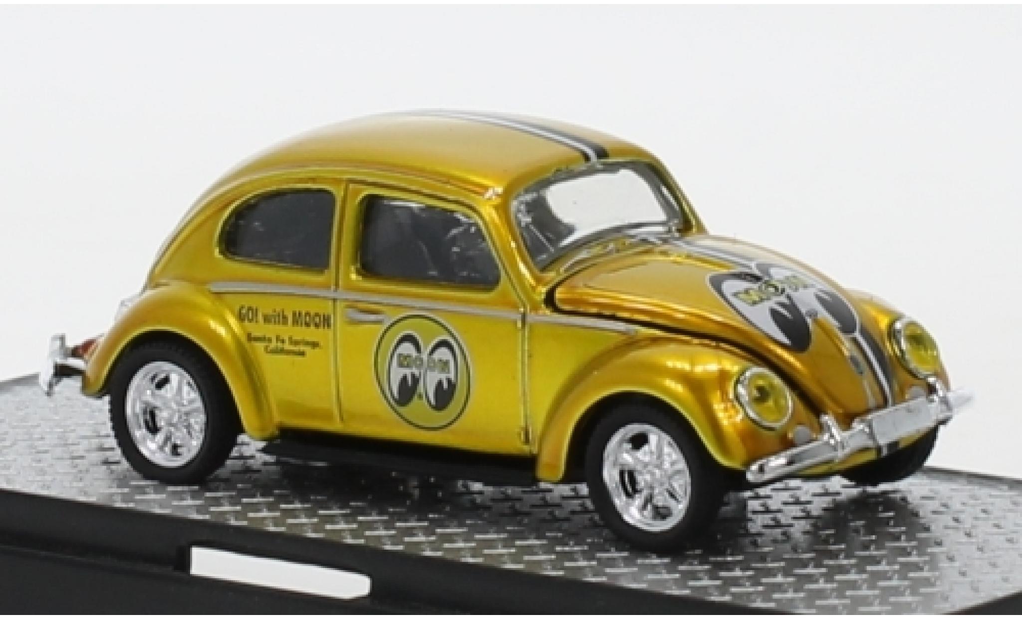 Volkswagen Beetle 1/64 M2 Machines Deluxe Tuning (K&auml;fer) Mooneyes - Go with Moon 1953 diecast model cars