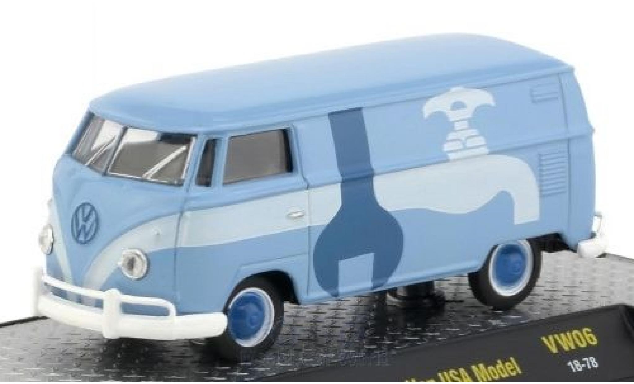 Volkswagen T1 B 1/64 M2 Machines Van blue/Dekor 1960 USA-Version diecast model cars