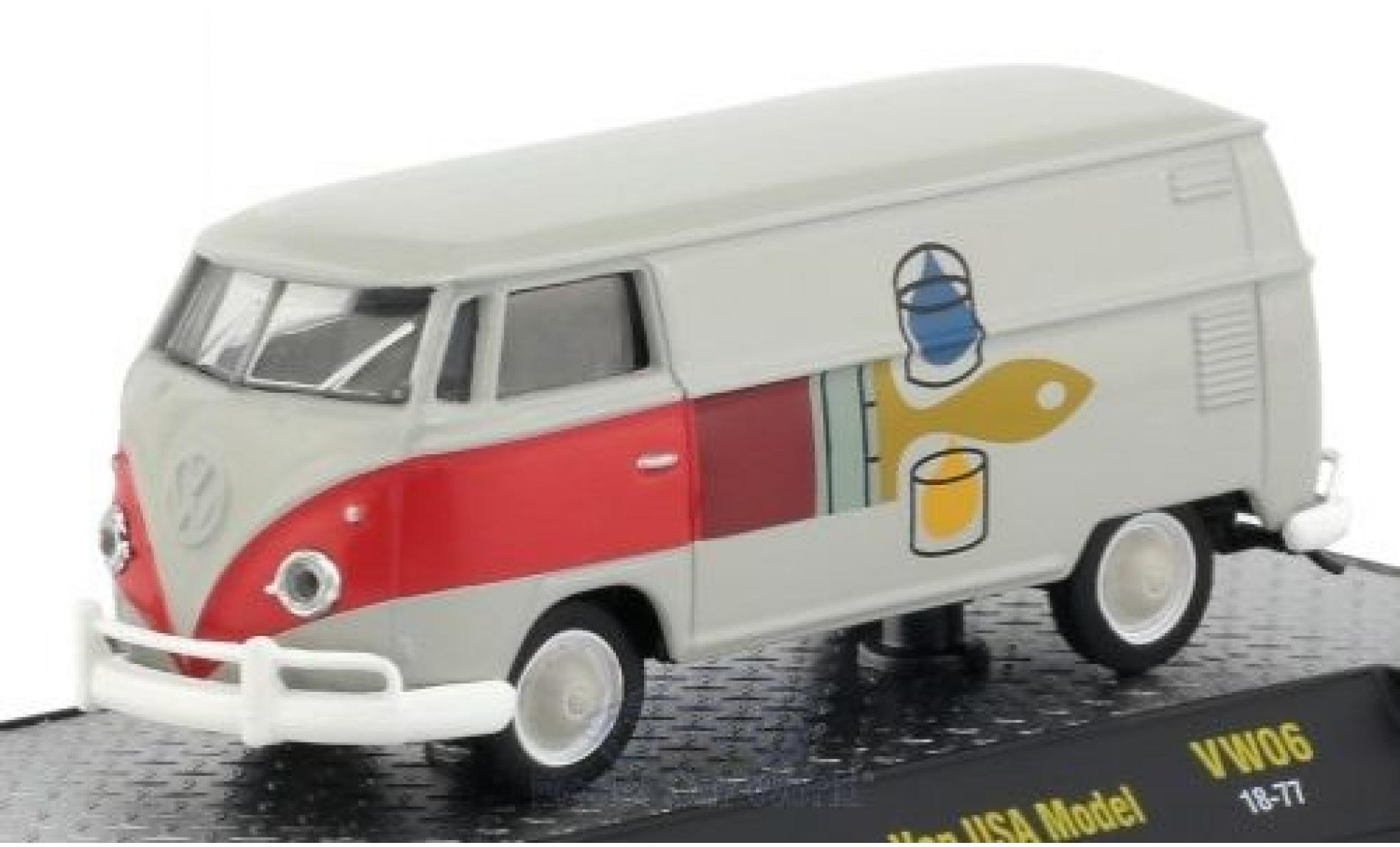 Volkswagen T1 A 1/64 M2 Machines Van grey/Dekor 1960 USA-Version diecast model cars
