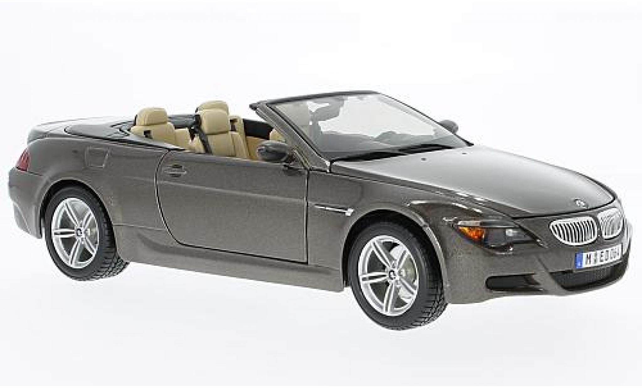 Bmw M6 1/18 Maisto Convertible (E64) metallic brown diecast model cars