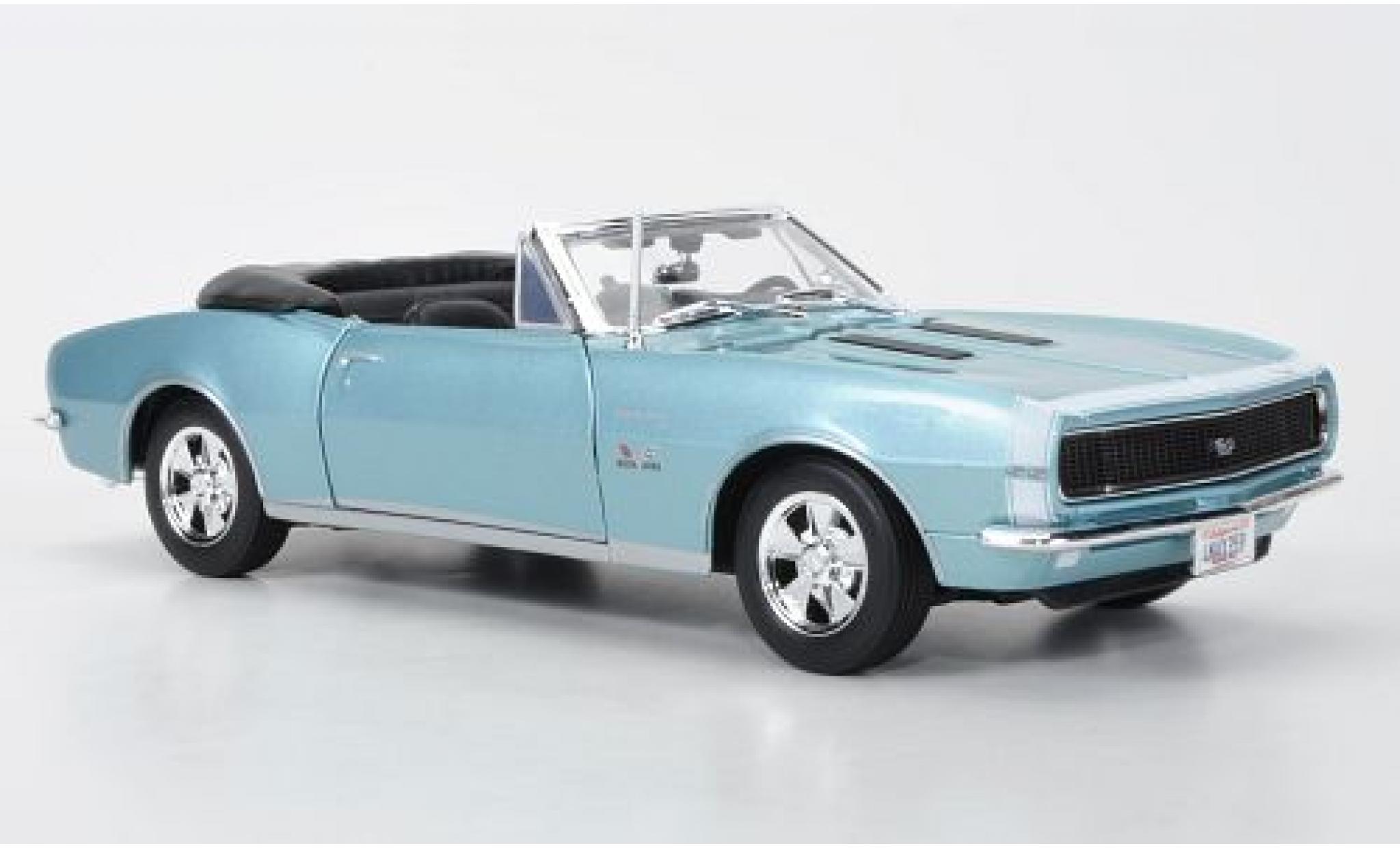 Chevrolet Camaro 1/18 Maisto SS 396 Convertible metallic blue 1967 diecast model cars