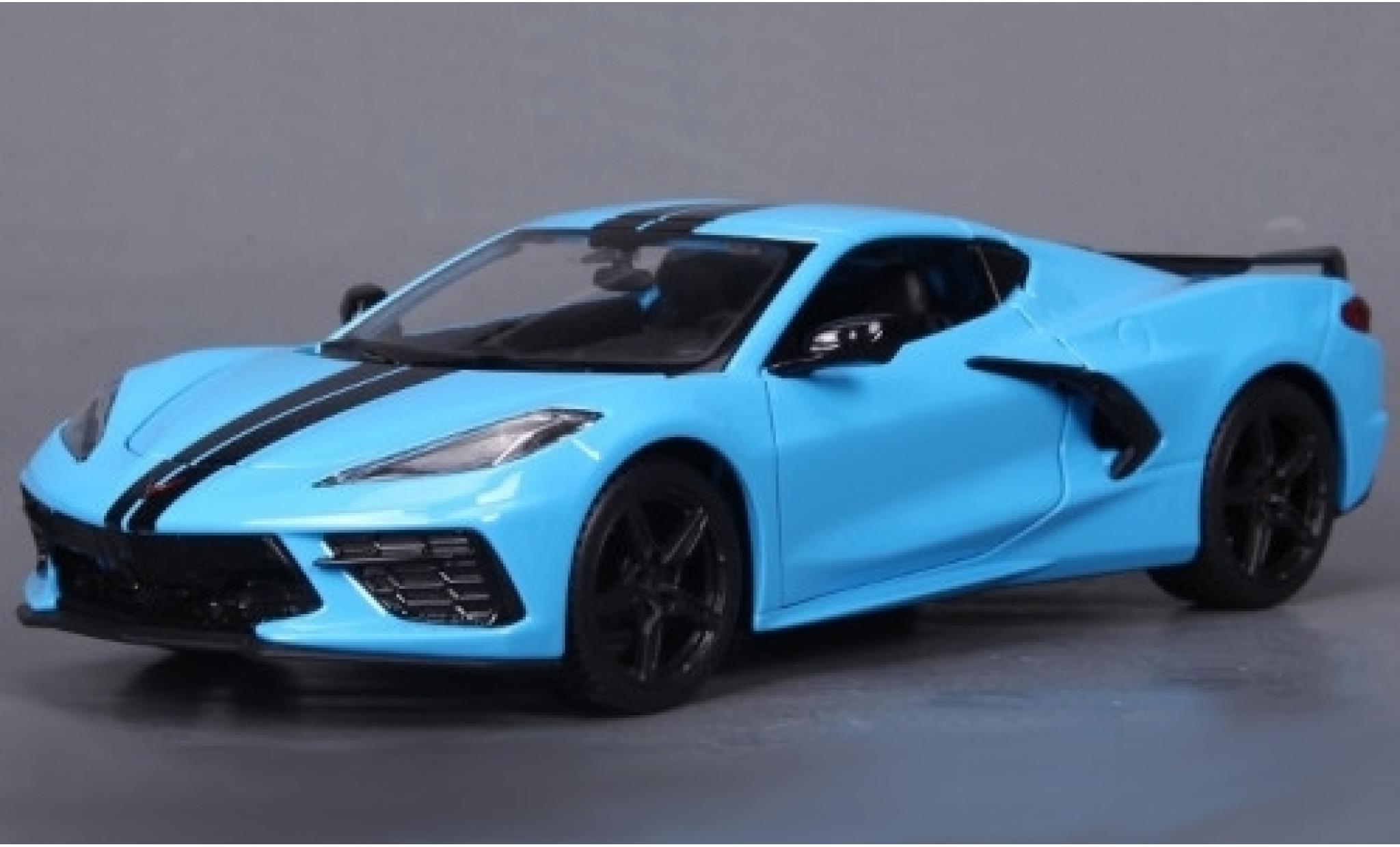Chevrolet Corvette 1/24 Maisto C8 Stingray Z51 blue/black 2020 diecast model cars